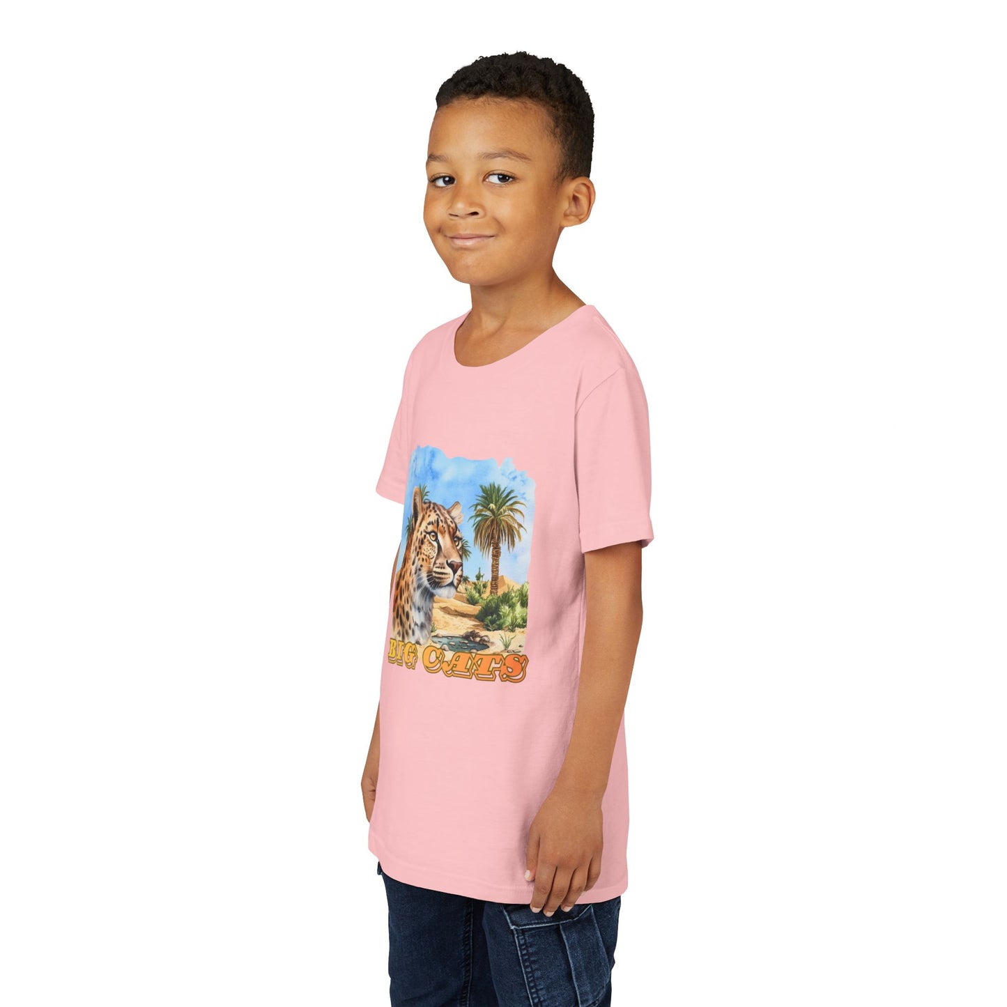 Boys Cheetah Big Cats Graphic Tee Shirt