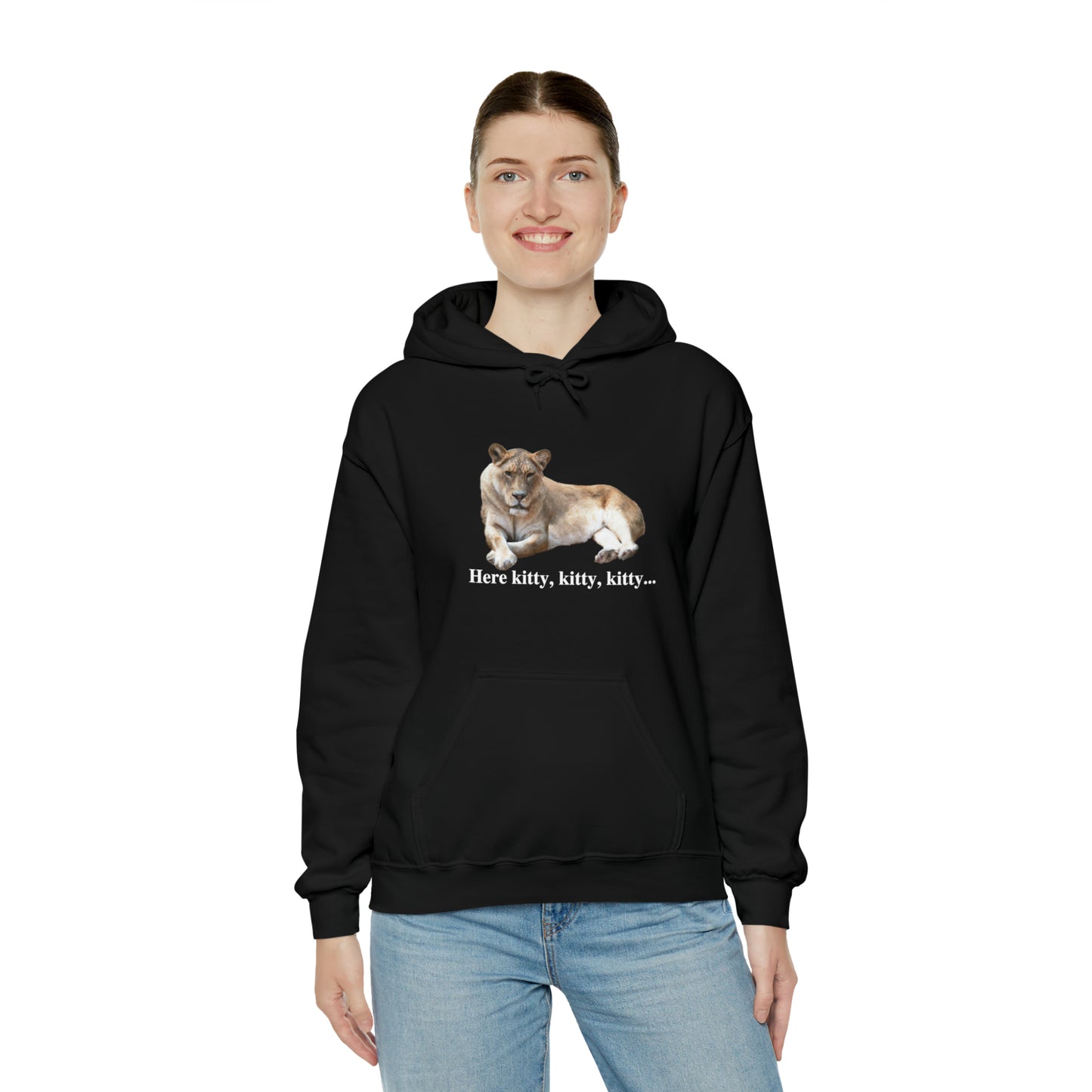 Unisex Lioness Big Cats Hooded Sweatshirt