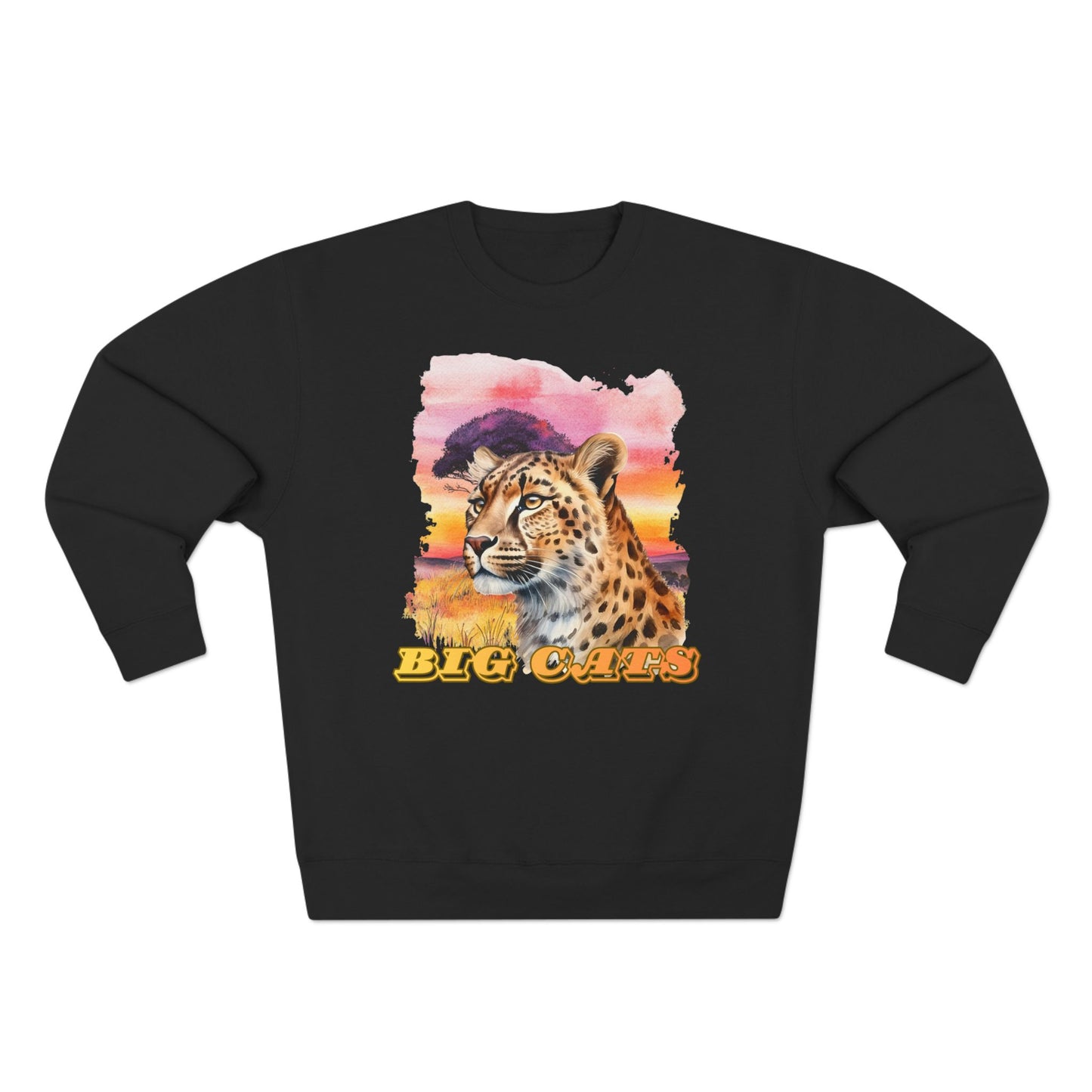 Women's Big Cats Cheetah Premium Crewneck Sweatshirt