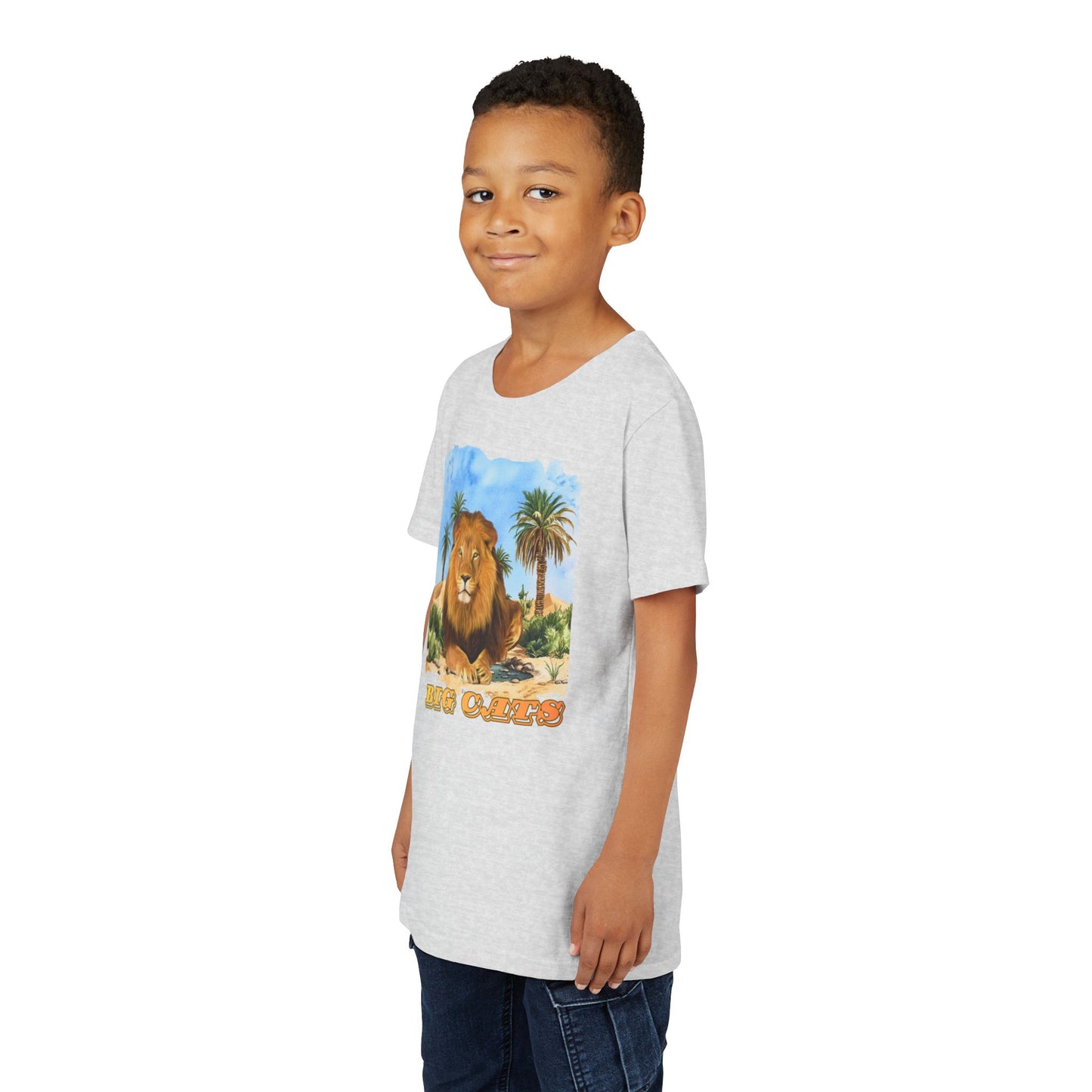 Boy's Lion Big Cats Short Sleeve Tee