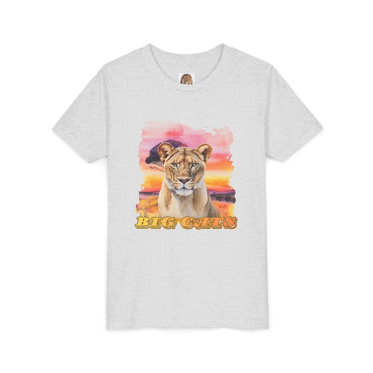 Girls Big Cats Lioness Short Sleeve Tee