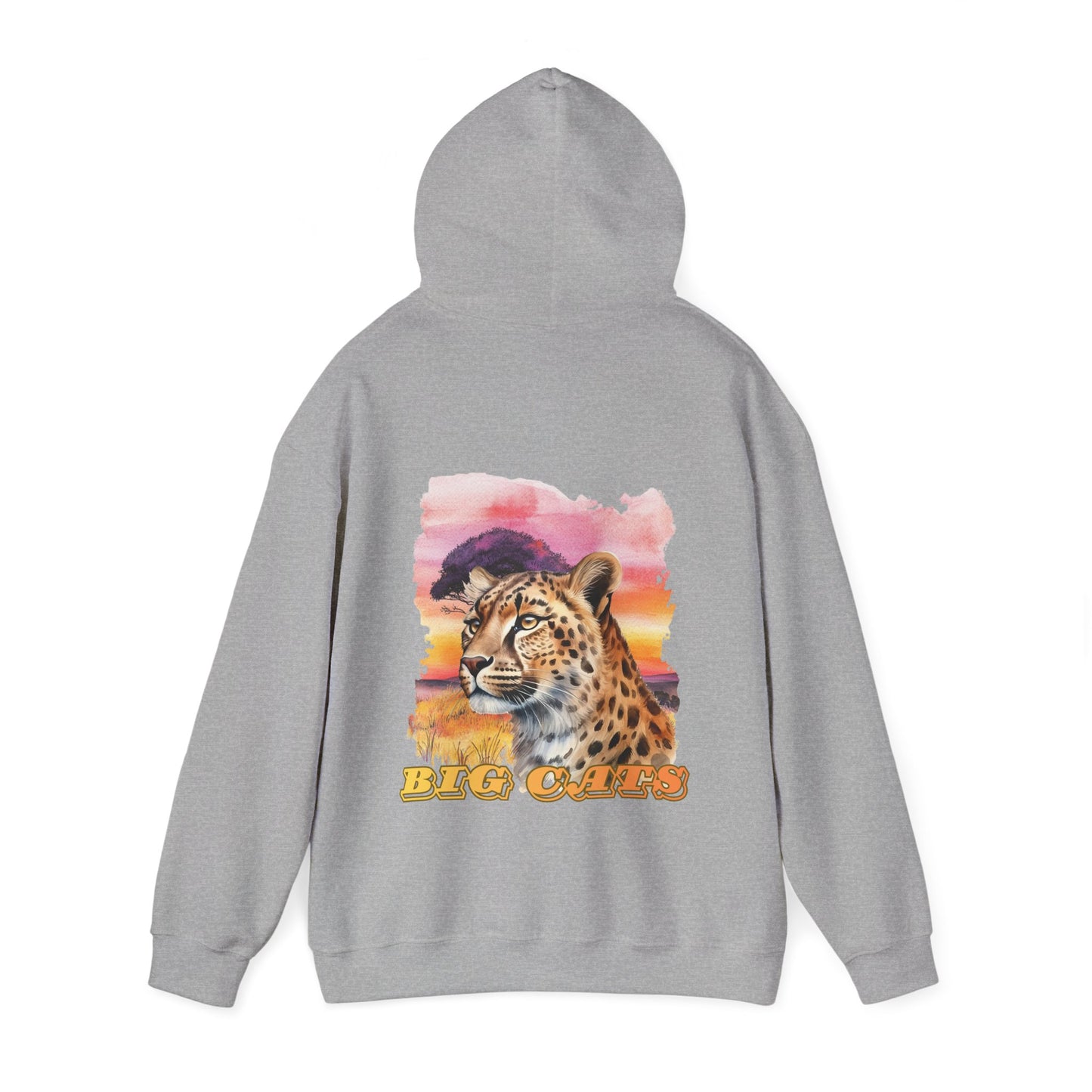 Women's Cheetah Big Cats Sunset Hoodie