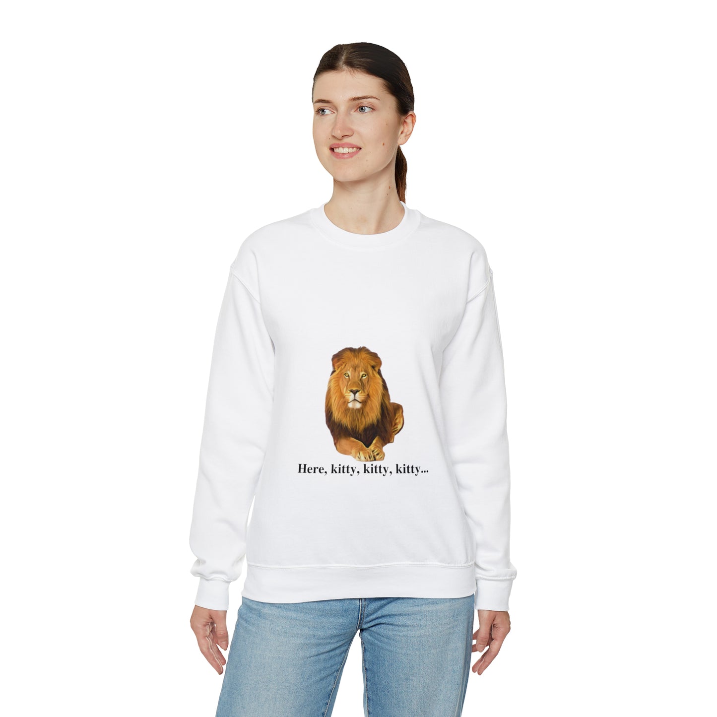 Unisex Lion Big Cats Crewneck Sweatshirt