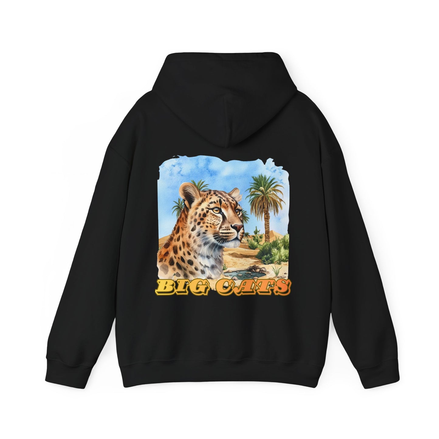 Men's Cheetah Big Cats Hooded Sweatshirt