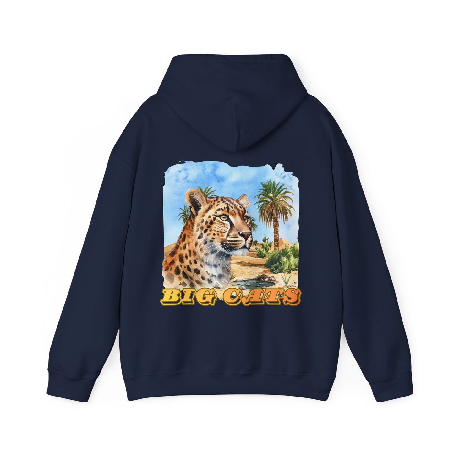 Men's Cheetah Big Cats Hooded Sweatshirt