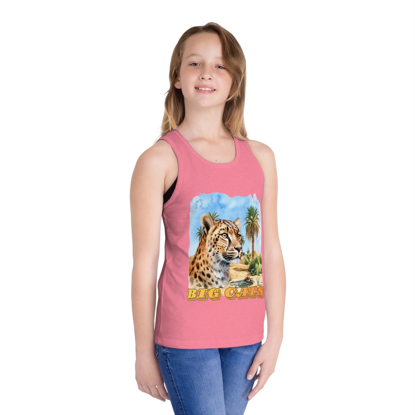 Kid's Vintage Big Cats Cheetah Tank Top