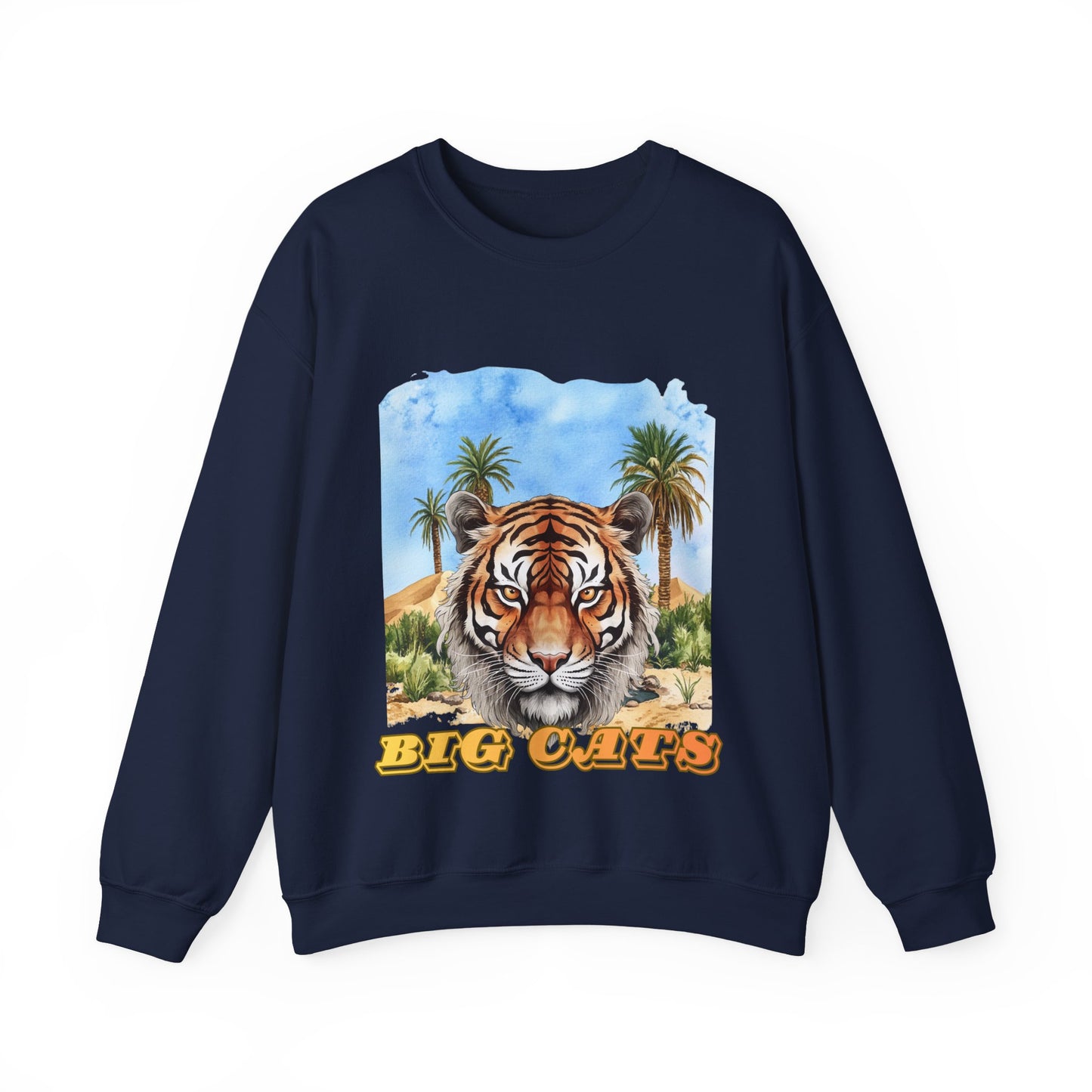 Men's Tiger Big Cats Crewneck Sweatshirt