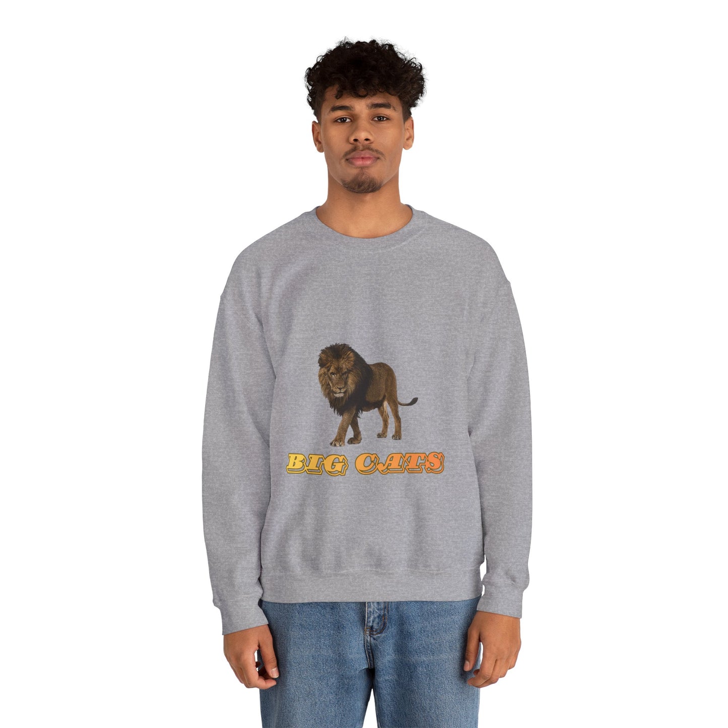 Unisex Lion Big Cats Crewneck Sweatshirt