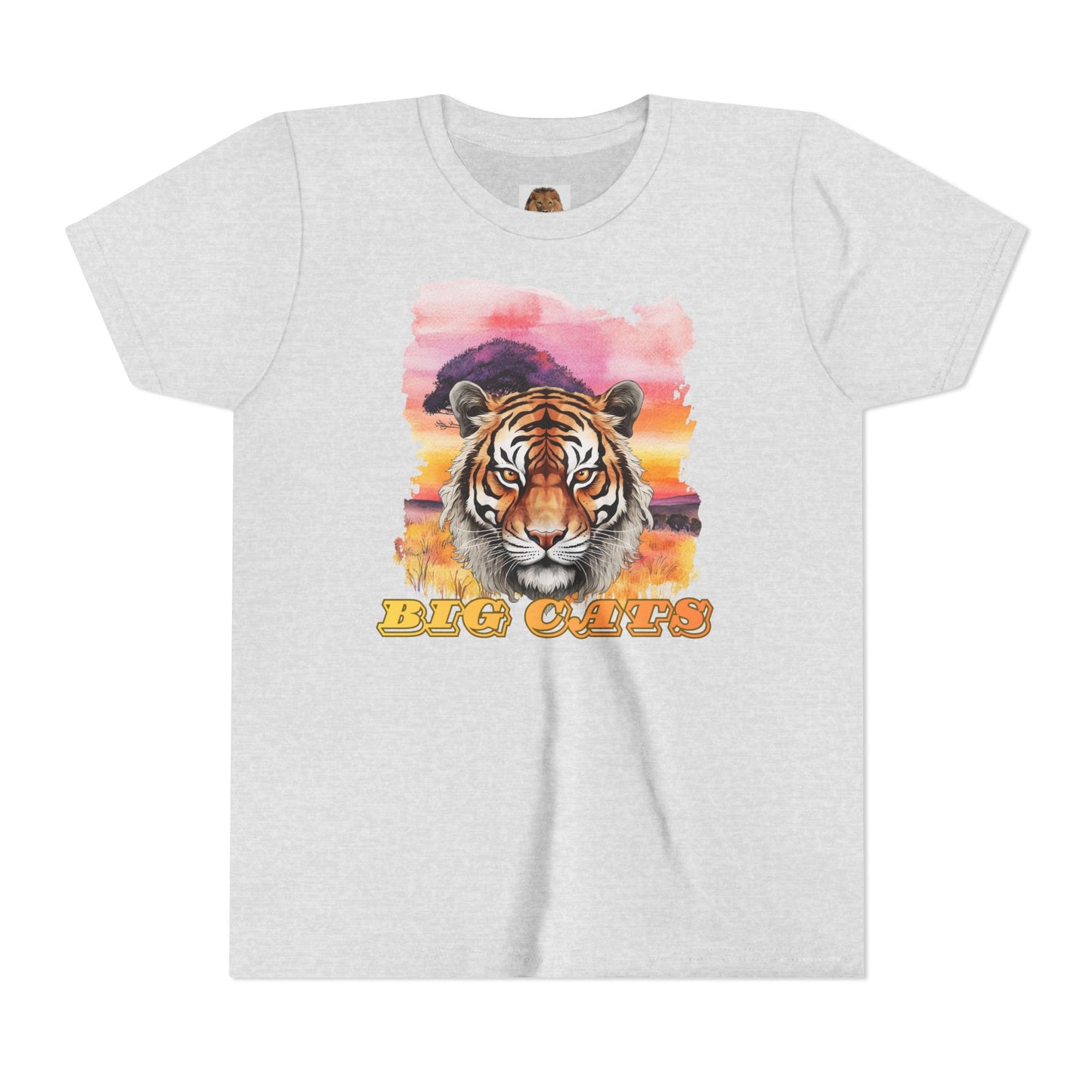 Girl's Tiger Big Cats Short Sleeve Tee