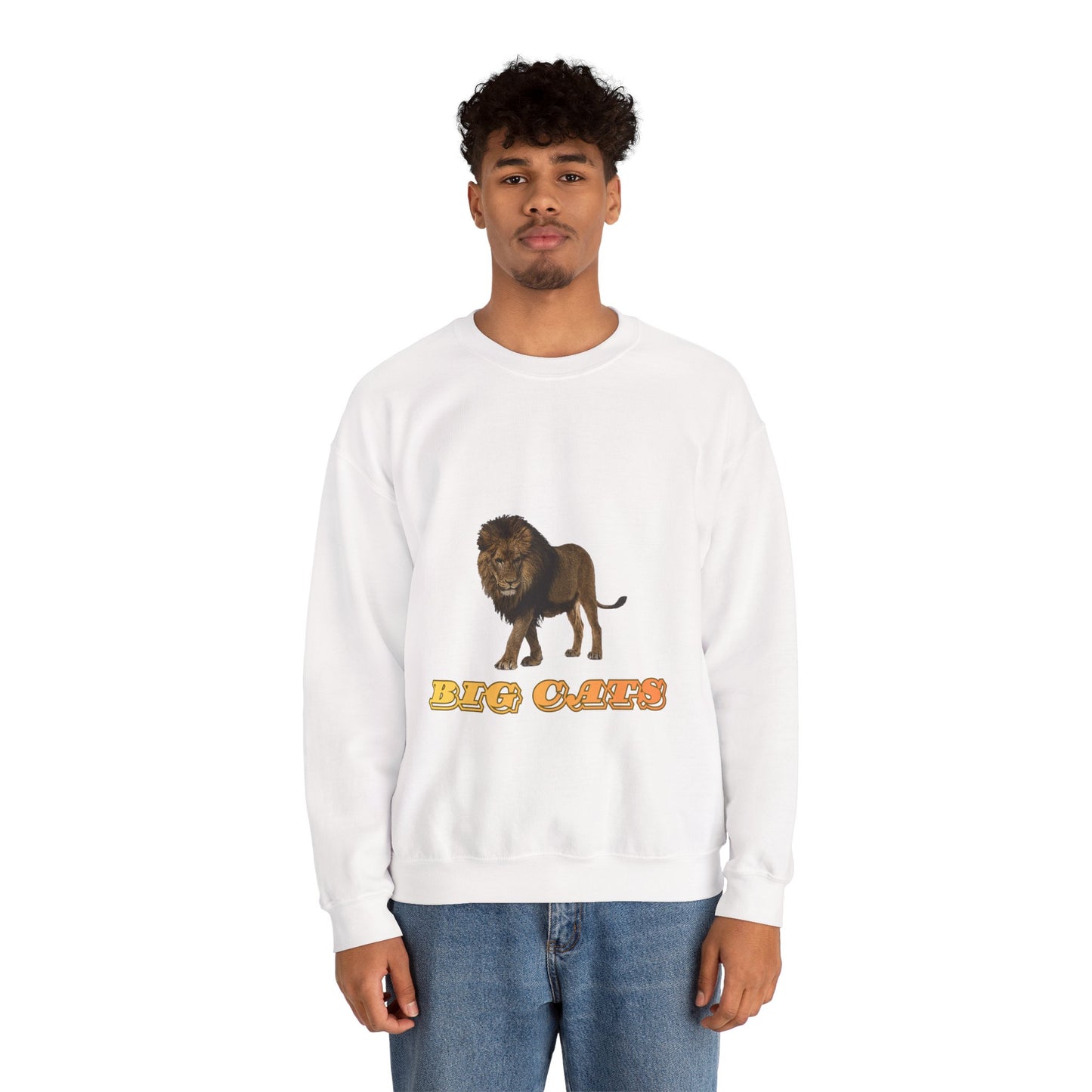 Unisex Lion Big Cats Crewneck Sweatshirt