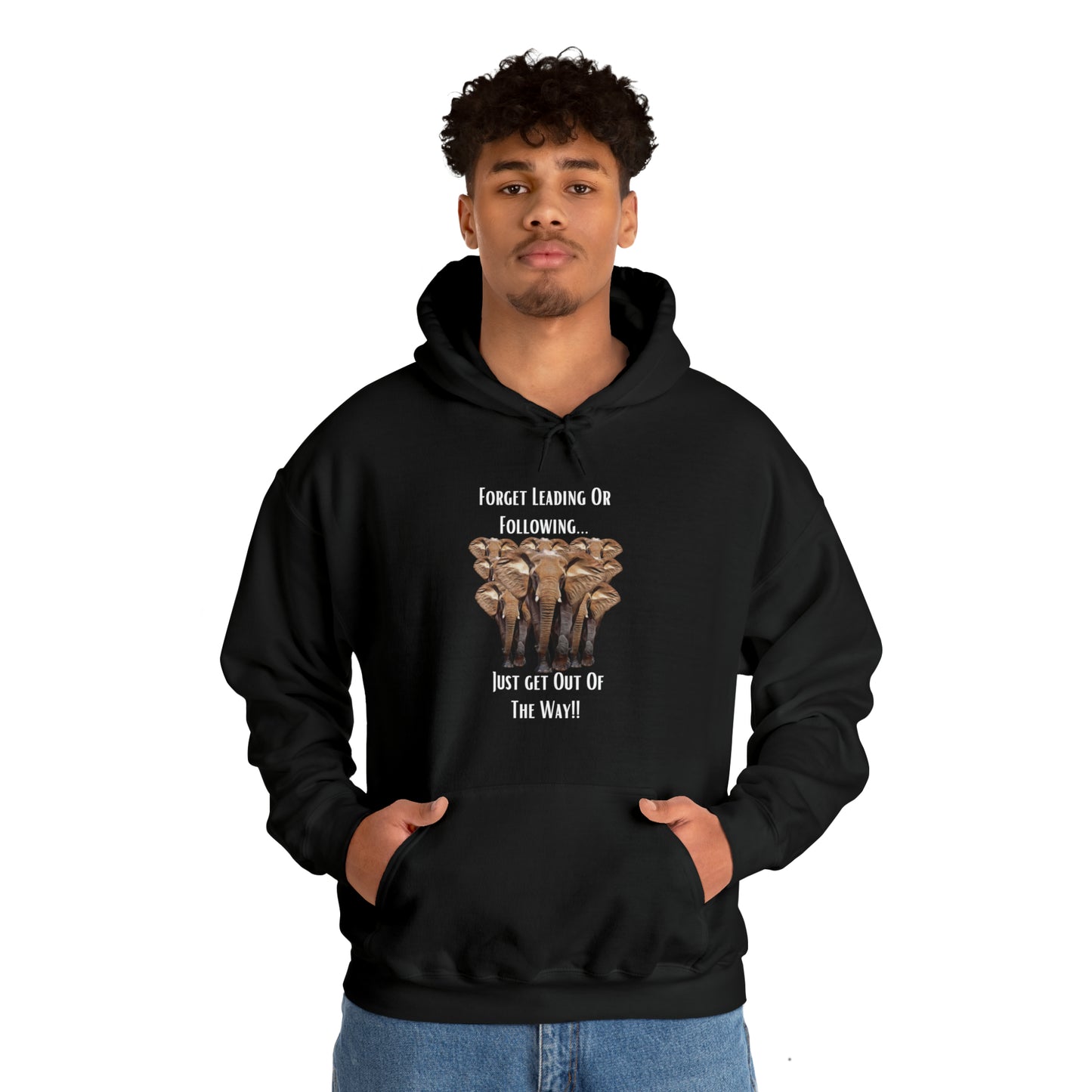 Unisex Elephant Hooded Sweatshirt