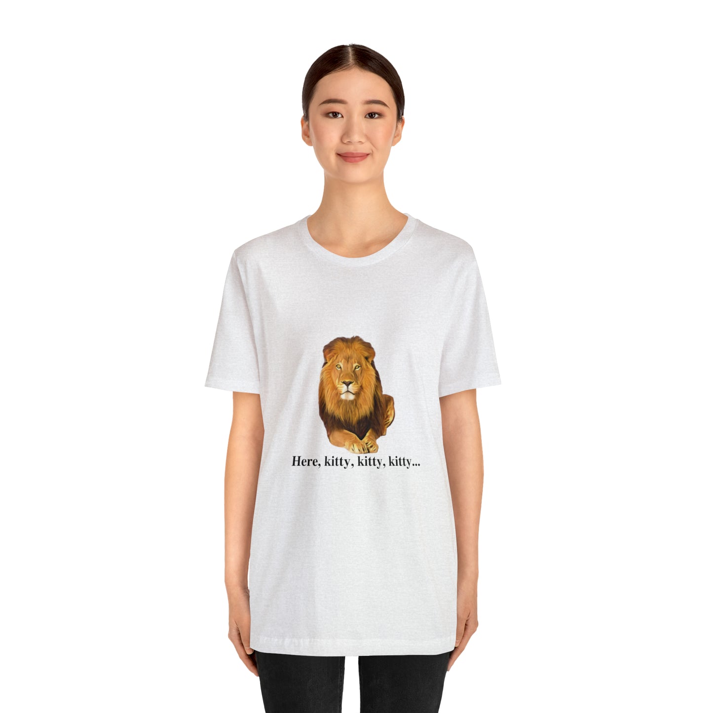 Unisex Lion Big Cats Short Sleeve Tee