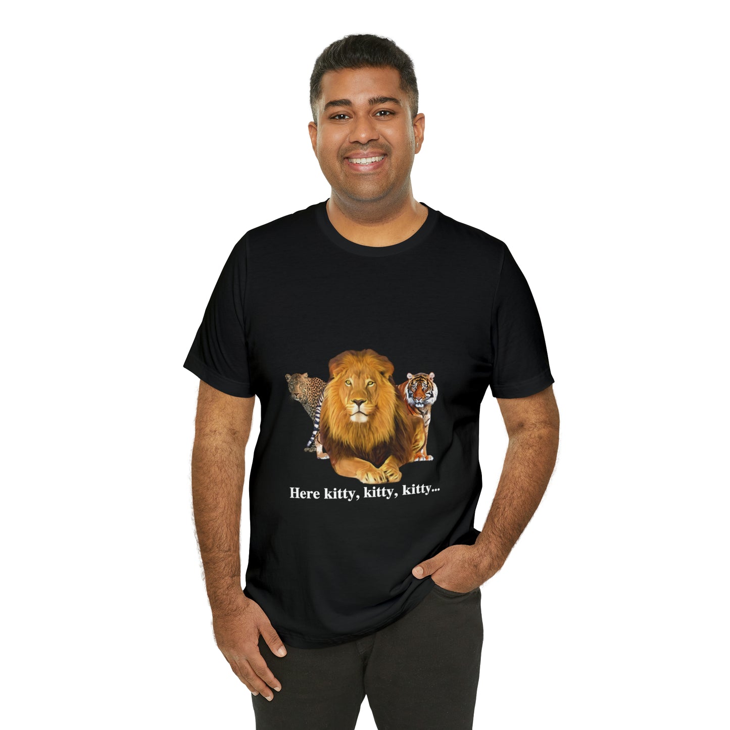 Unisex Big Cats Lion Short Sleeve Tee