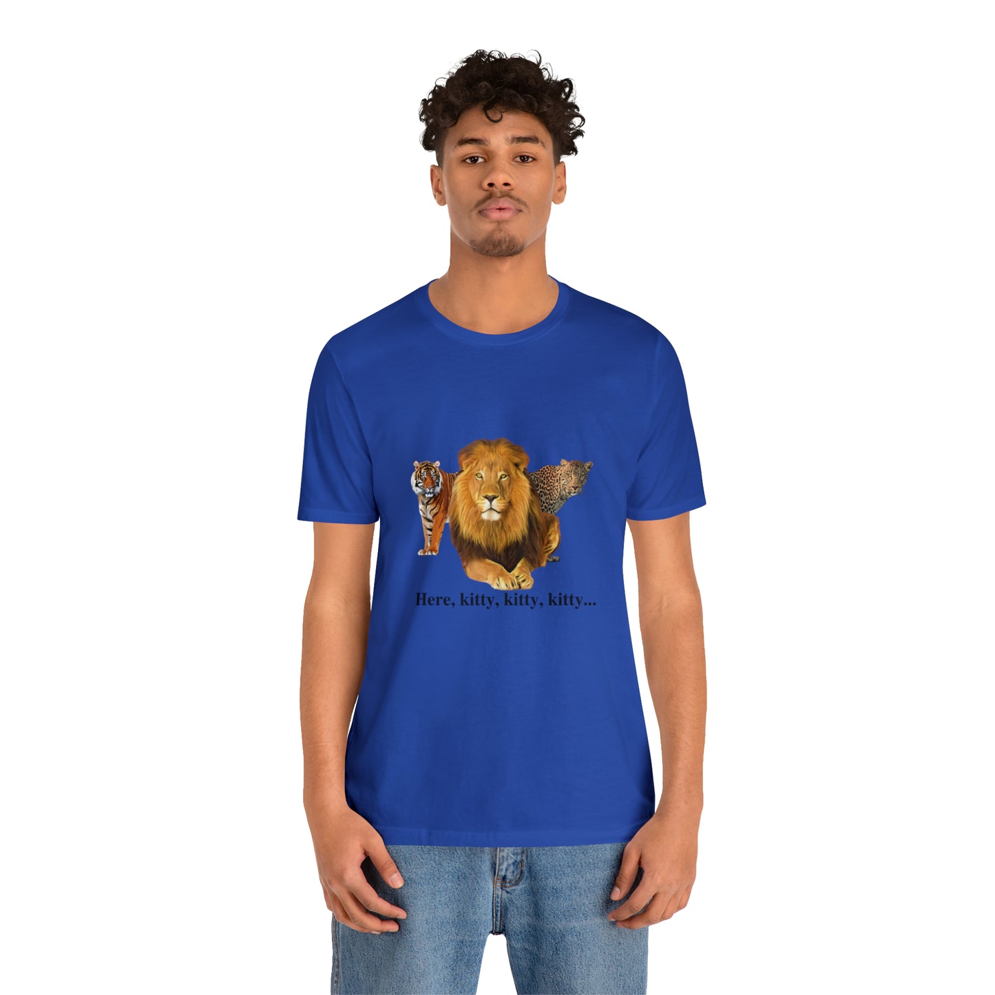 Unisex Big Cats Lion Short Sleeve Tee