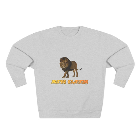Unisex Premium Lion Big Cats Crewneck Sweatshirt