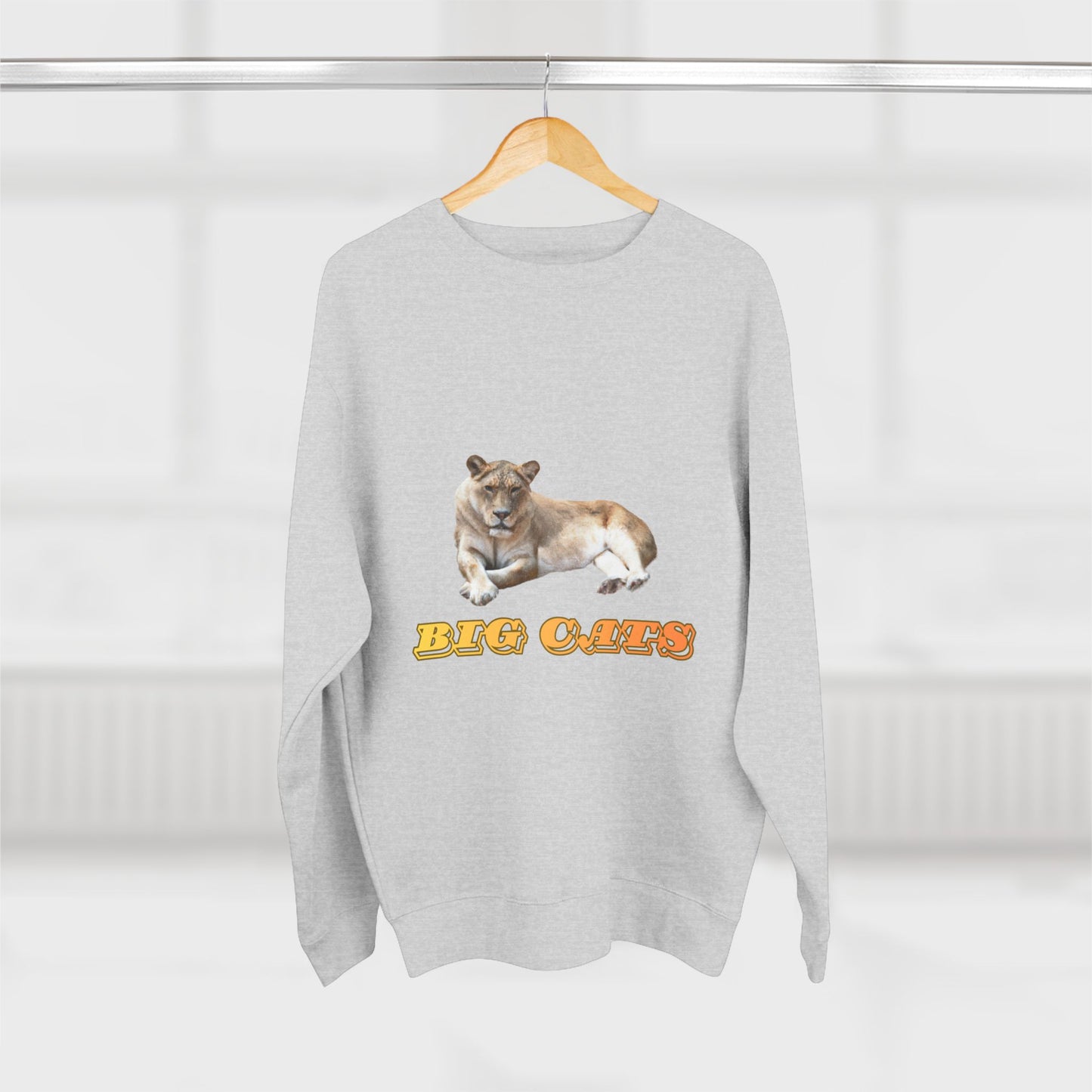Unisex Premium Lioness Big Cats Crewneck Sweatshirt