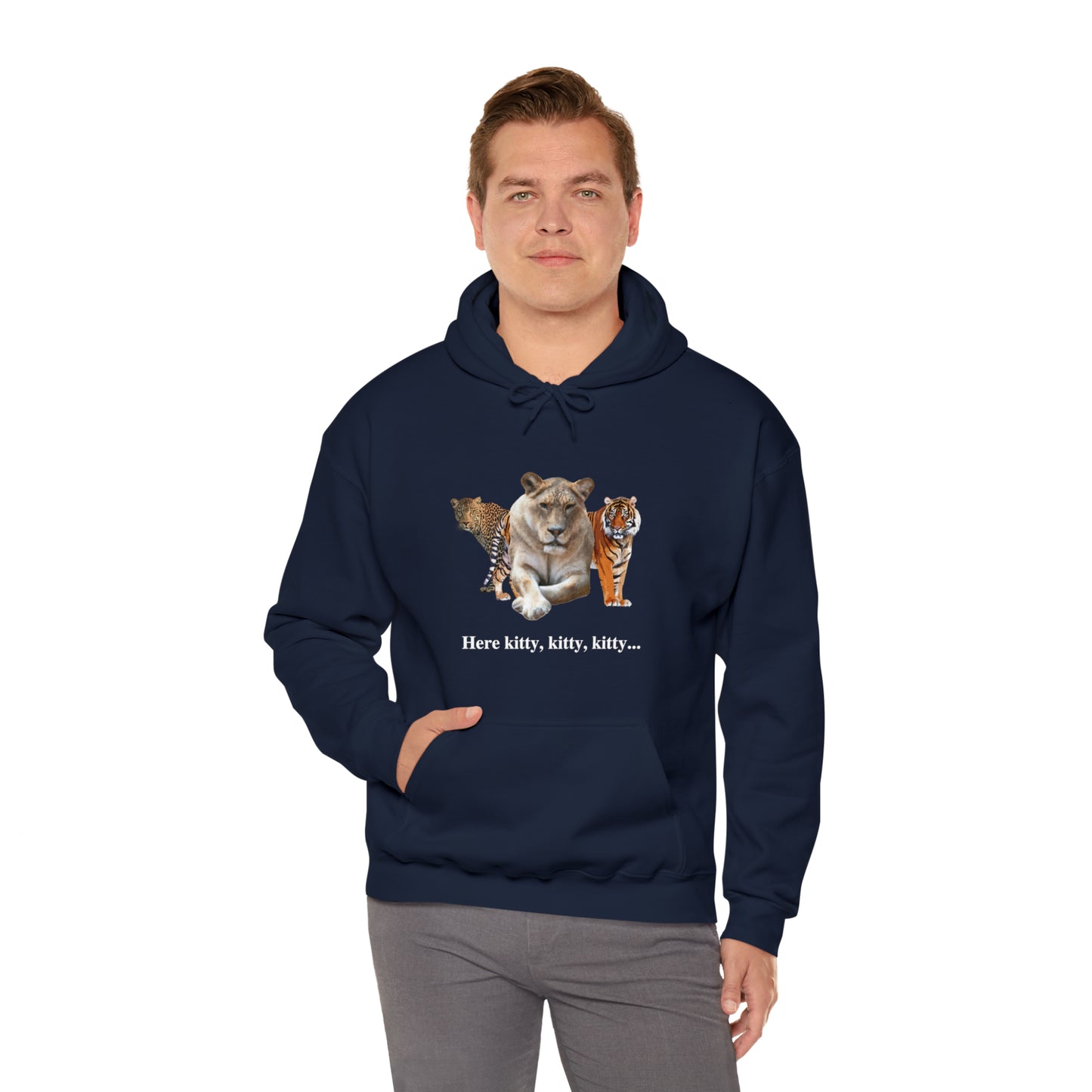 Unisex Big Cats Lioness Hooded Sweatshirt