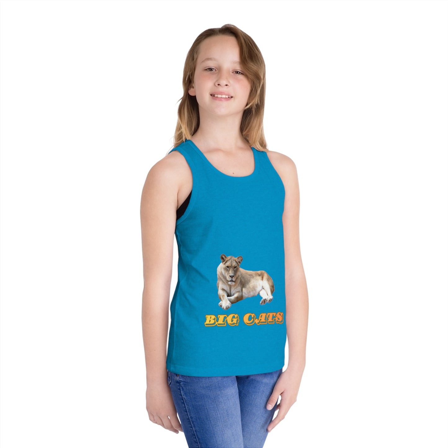 Kid's Lioness Big Cats Jersey Tank Top