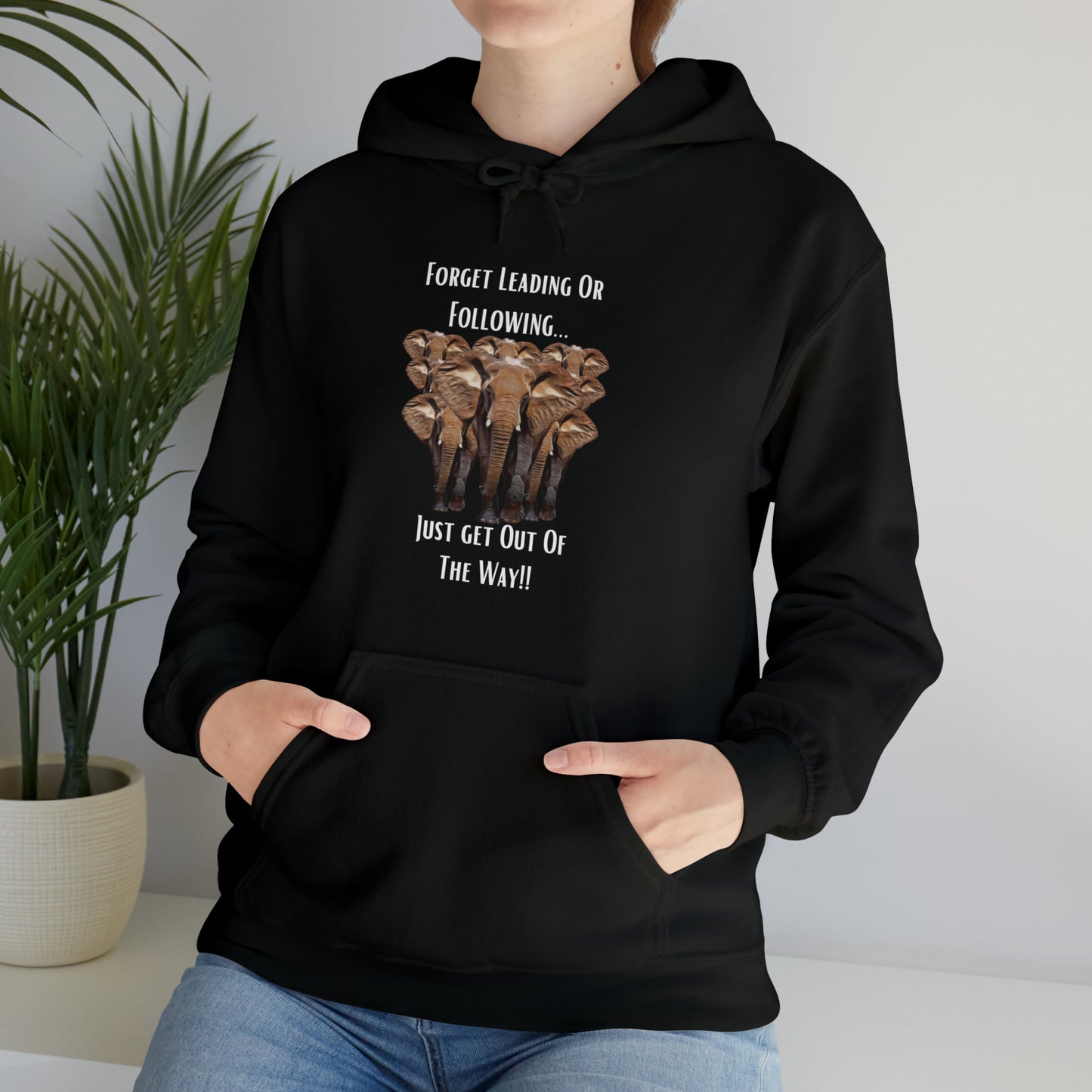 Unisex Elephant Hooded Sweatshirt