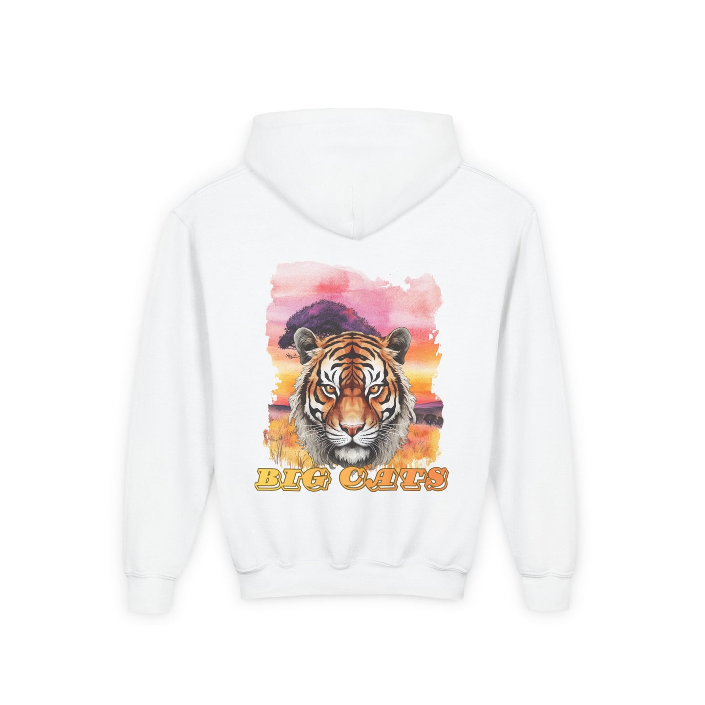 Girl's Big Cats Tiger Hooded Sweatshirt