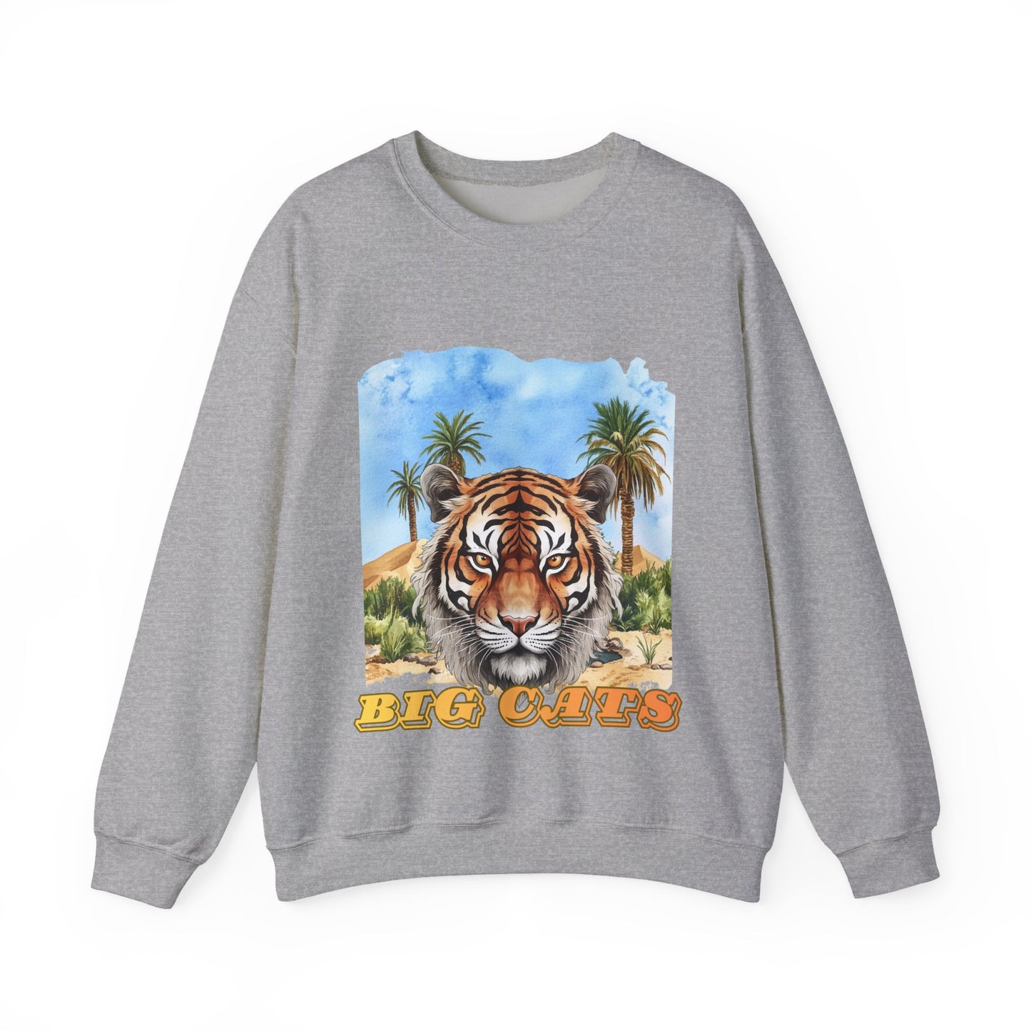Men's Tiger Big Cats Crewneck Sweatshirt