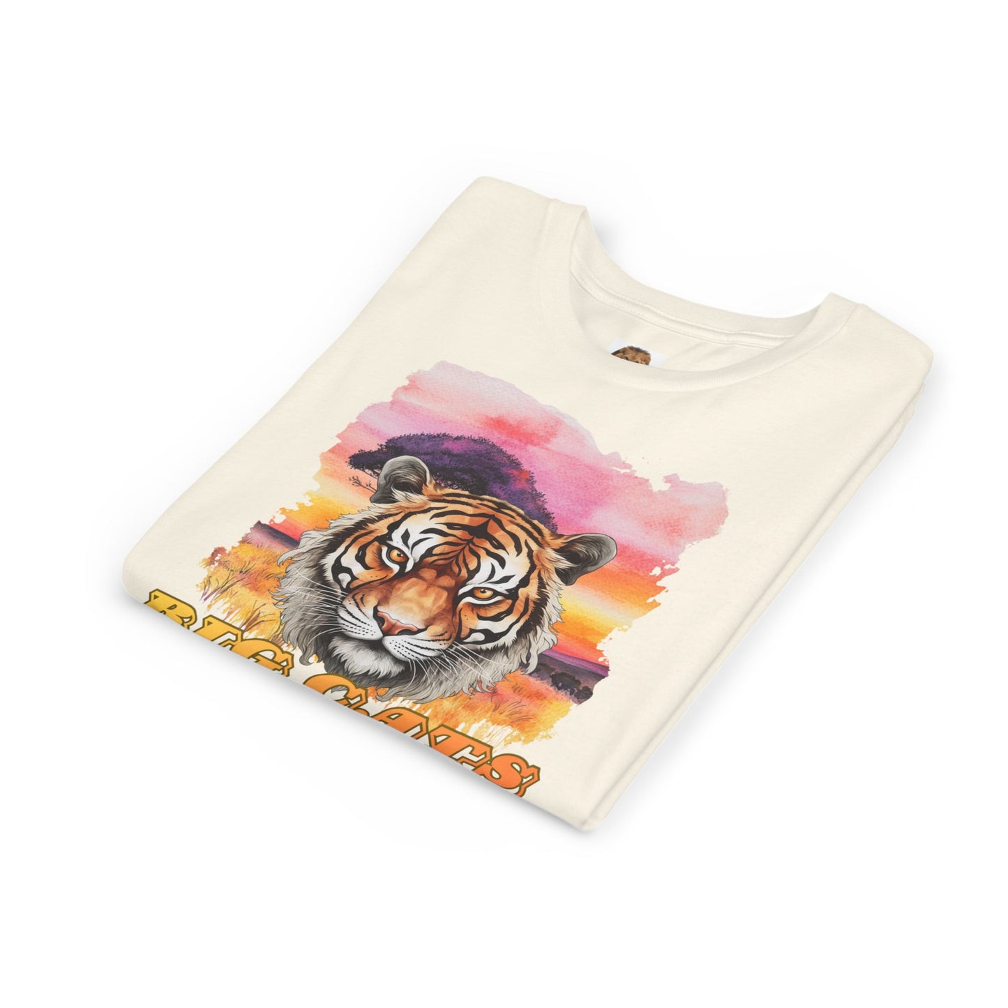 Girl's Tiger Big Cats Short Sleeve Tee