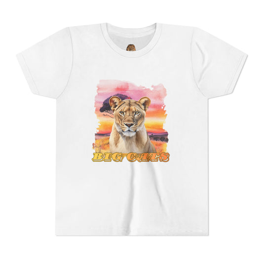 Girls Big Cats Lioness Short Sleeve Tee