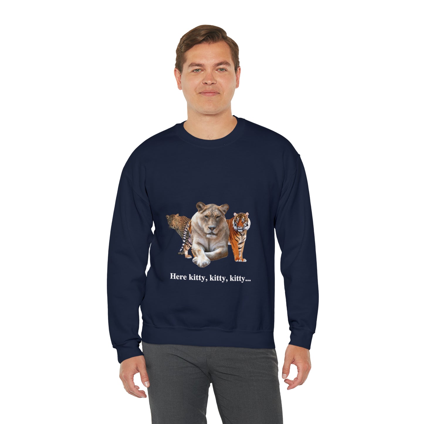 Unisex Big Cats Lioness Crewneck Sweatshirt