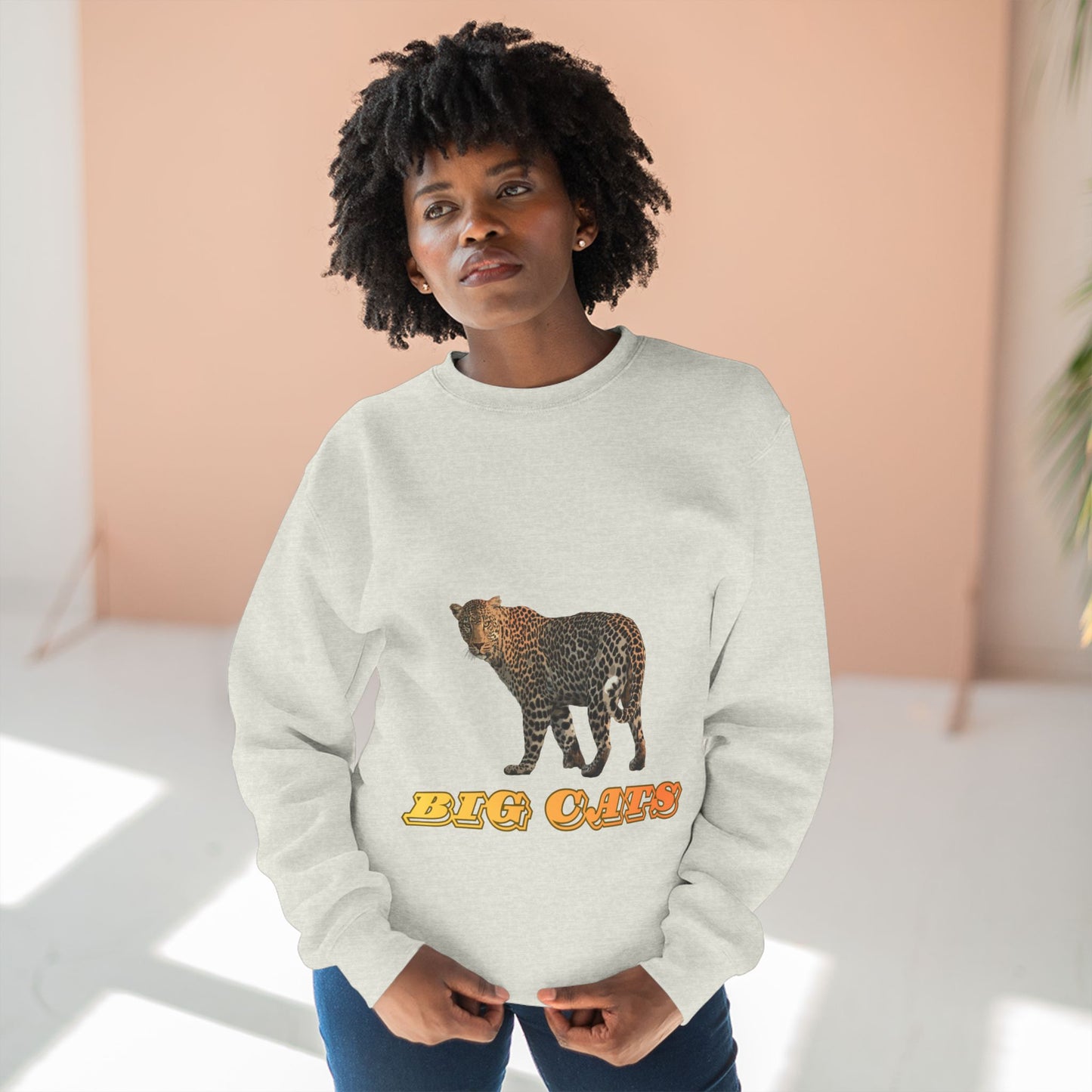 Unisex Premium Leopard Big Cats Crewneck Sweatshirt