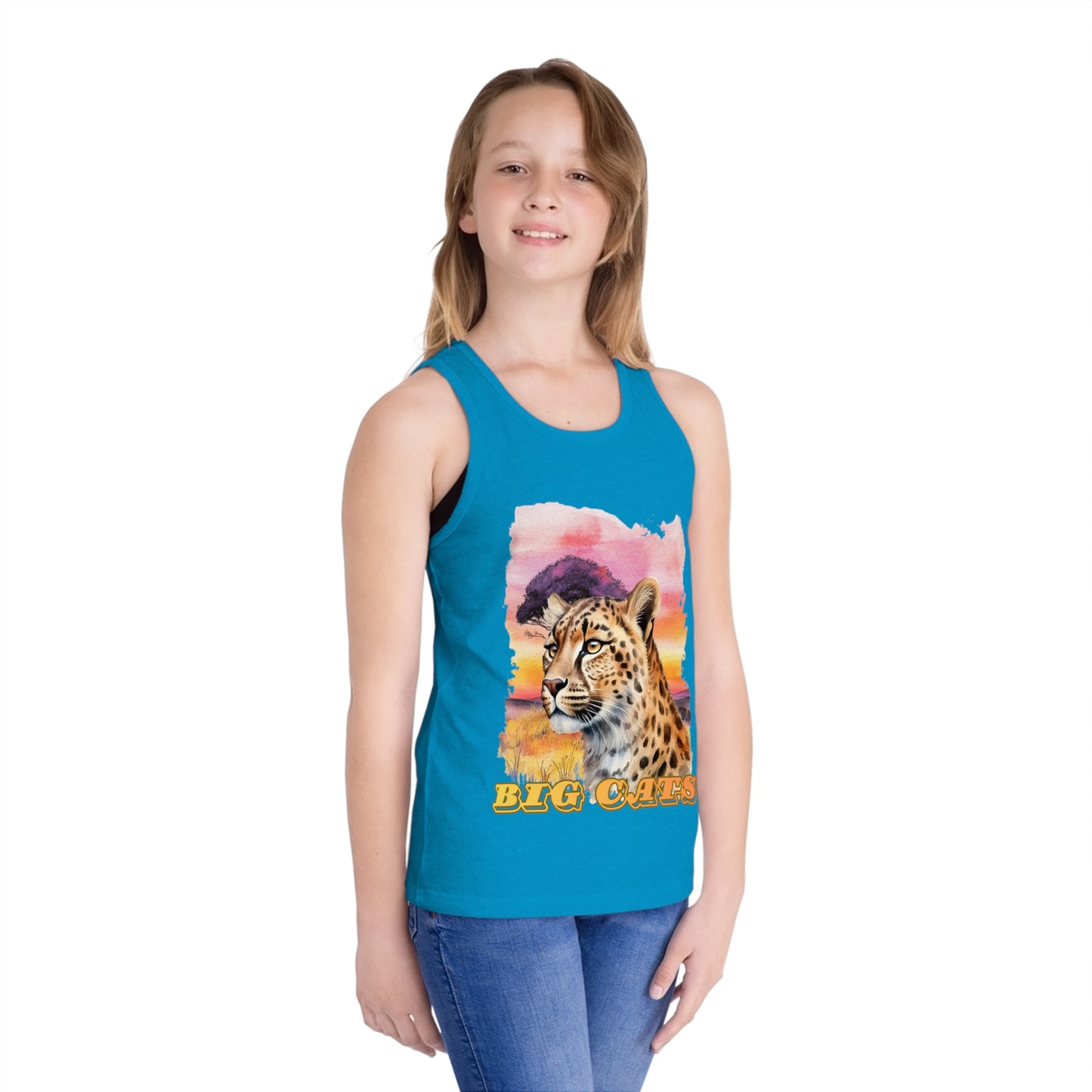Girls Big Cats Cheetah Tank Top