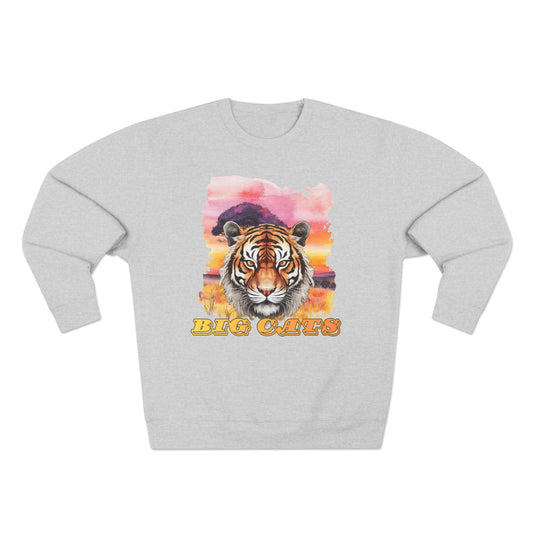 Women's Big Cats Tiger Premium Crewneck Sweatshirt