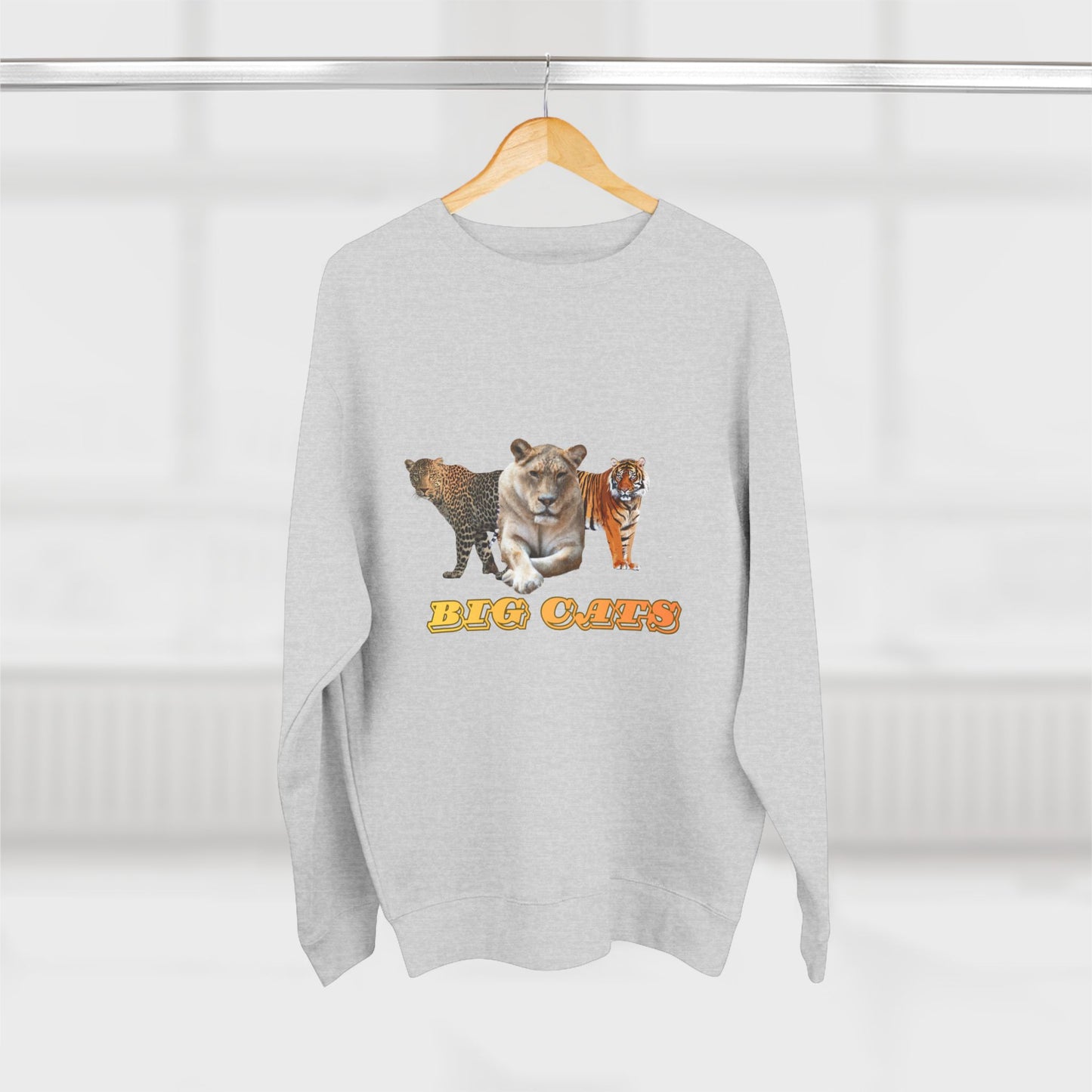 Unisex Premium Big Cats Lioness Crewneck Sweatshirt