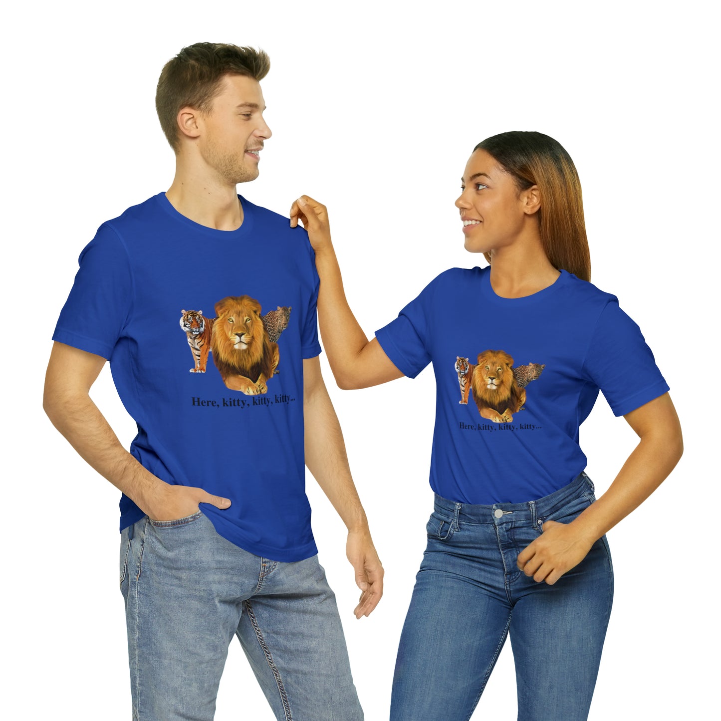 Unisex Big Cats Lion Short Sleeve Tee