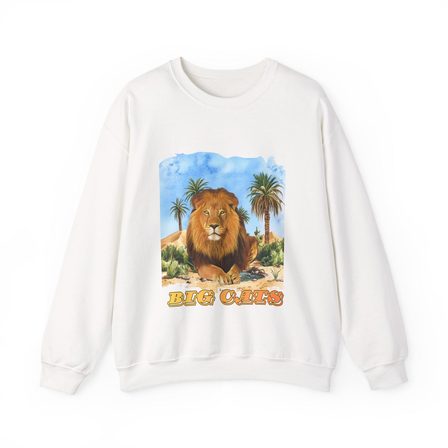 Men's Big Cats Lion Crewneck Sweatshirt