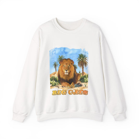 Men's Big Cats Lion Crewneck Sweatshirt