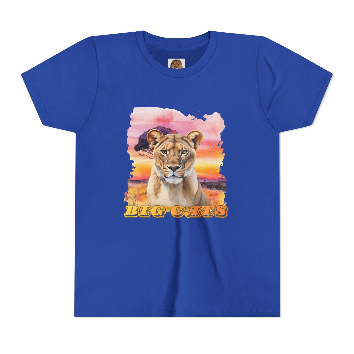 Girls Big Cats Lioness Short Sleeve Tee