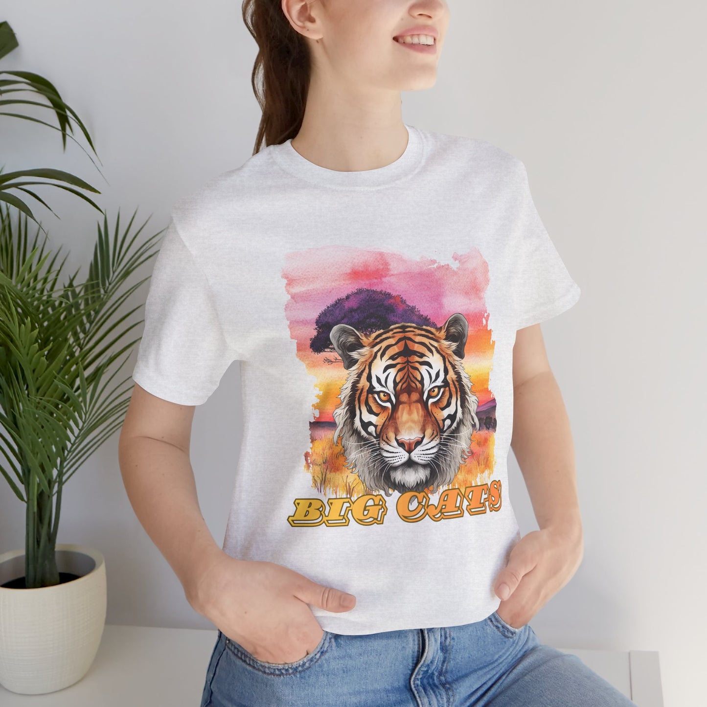 Women's Tiger Big Cats Short Sleeve Tee