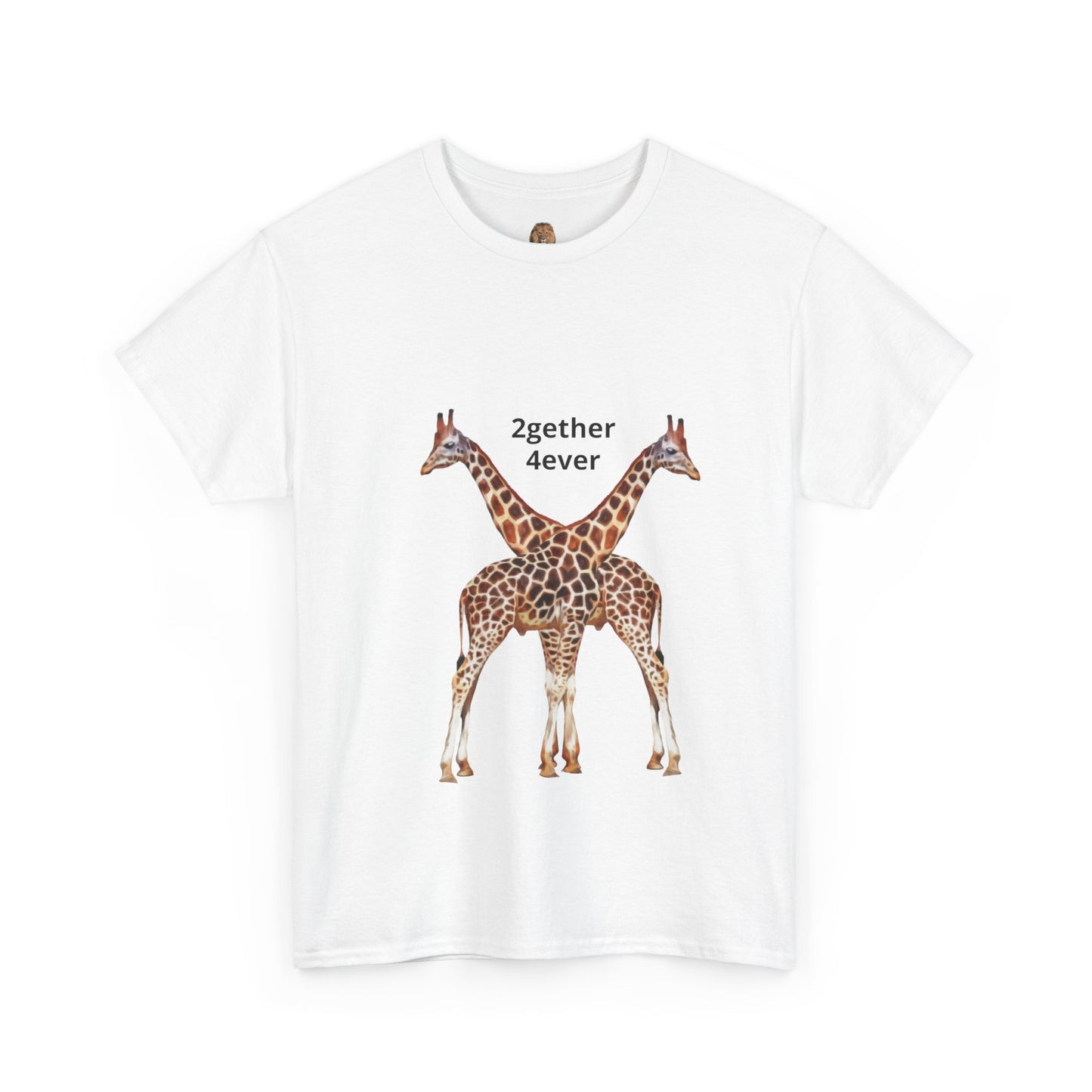 Giraffe Couple Unisex Crew Neck T-Shirt for Animal Lovers
