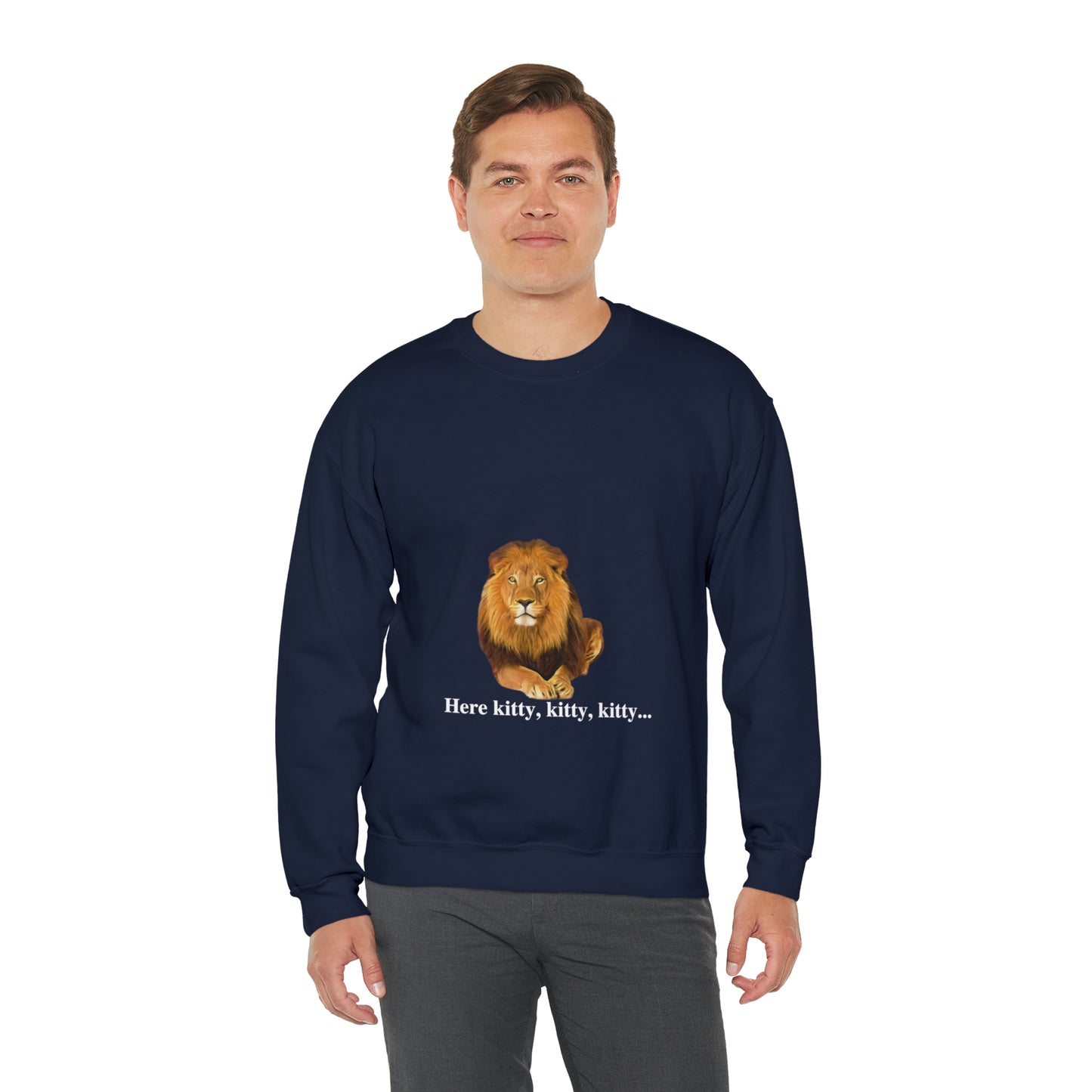 Unisex Lion Big Cats Crewneck Sweatshirt