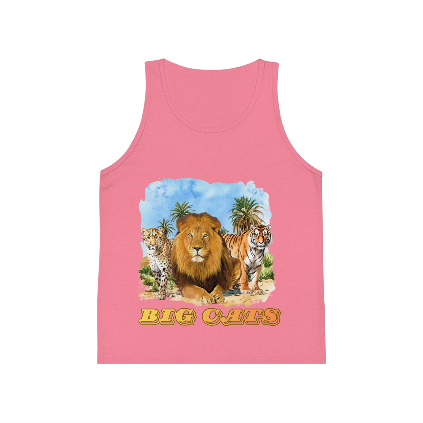 Boys Big Cats Trio Tank Top - Cheetah, Lion, & Tiger