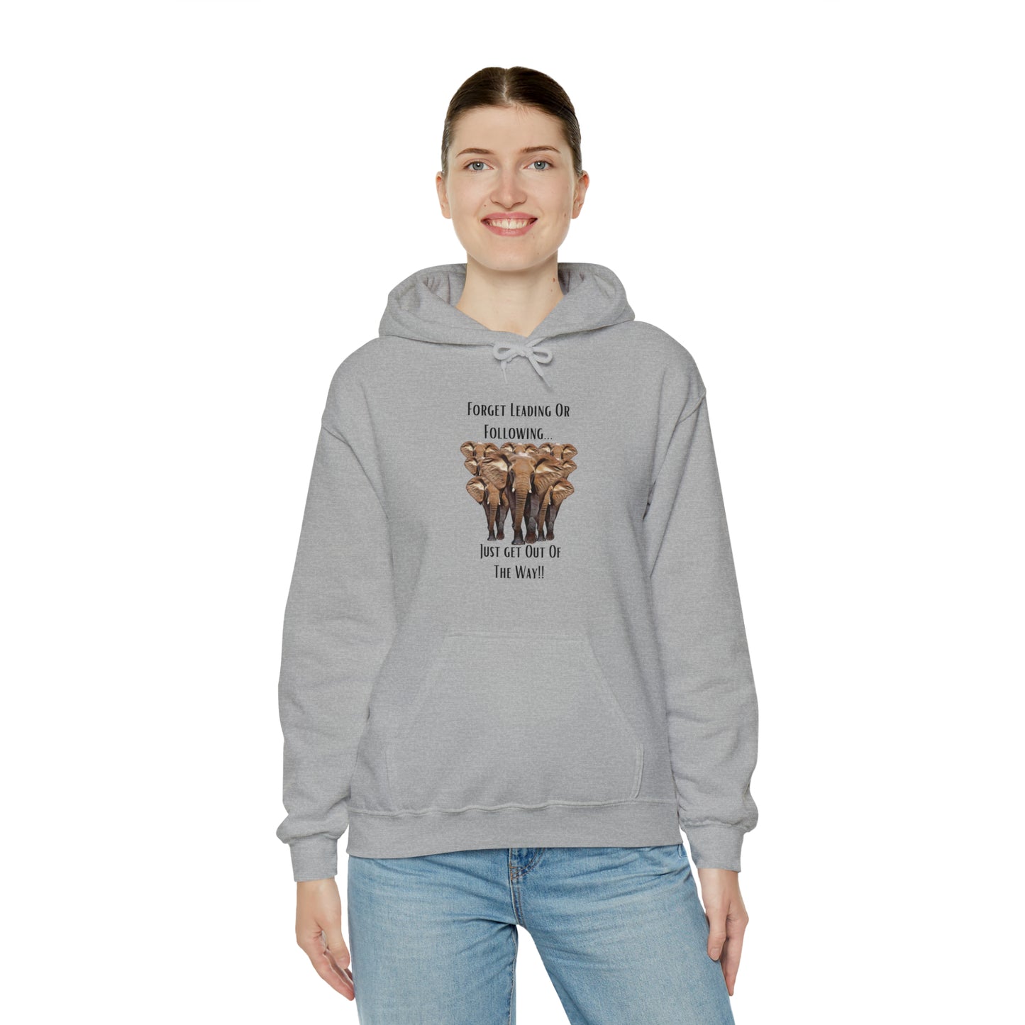 Unisex Elephant Hooded Sweatshirt