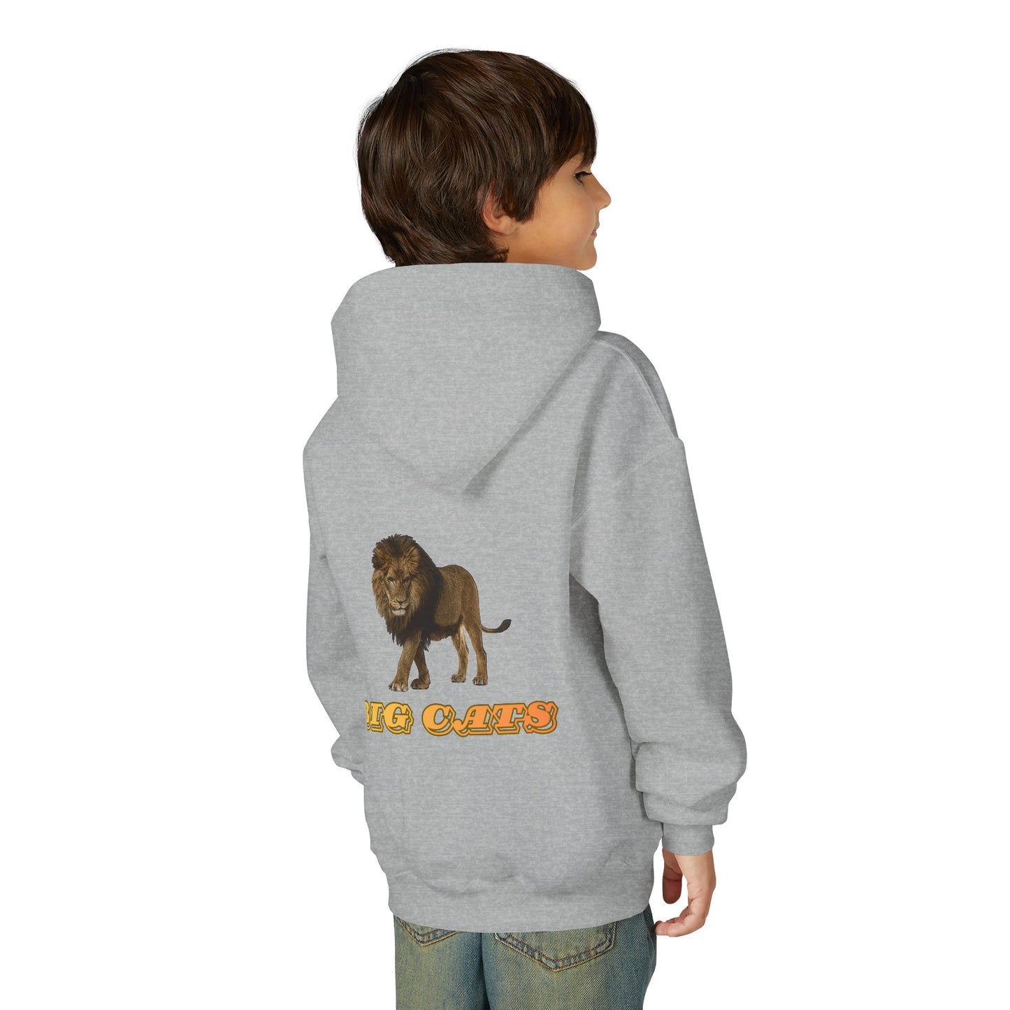Youth Lion Big Cats Hooded Sweatshirt