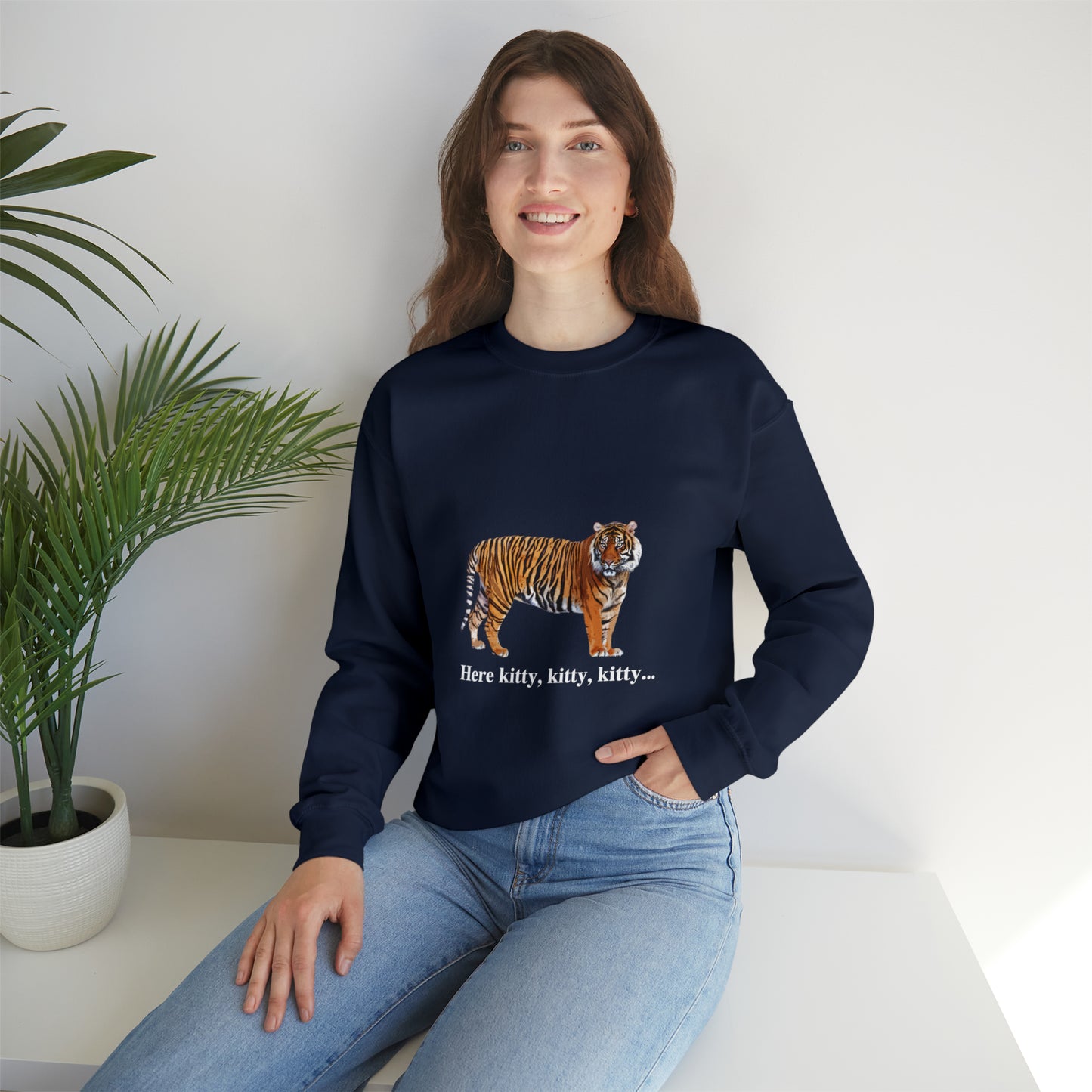 Unisex Tiger Big Cats Crewneck Sweatshirt