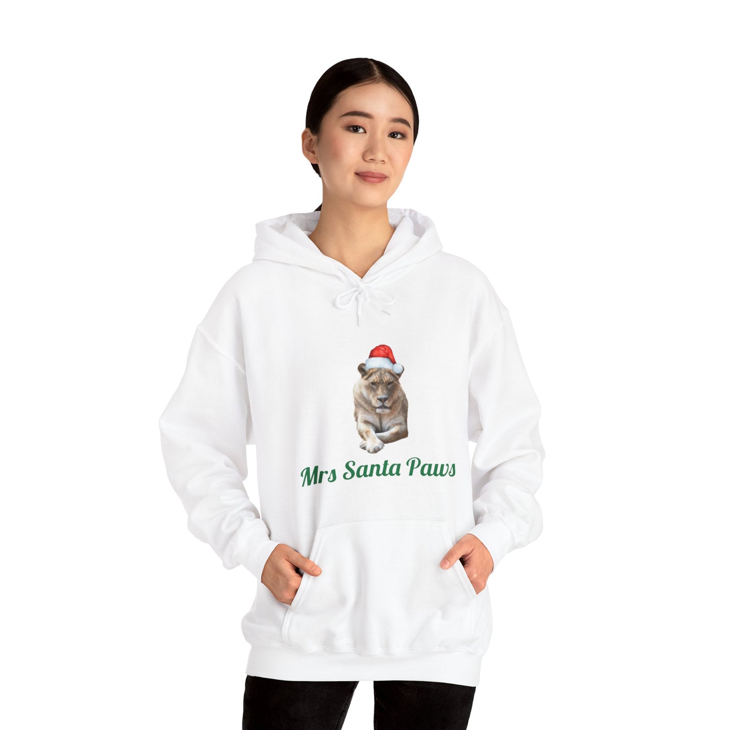 Womens' Mrs. Santa Paws Hooded Sweatshirt