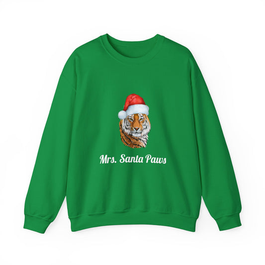 Tiger Mrs. Santa Crewneck Sweatshirt