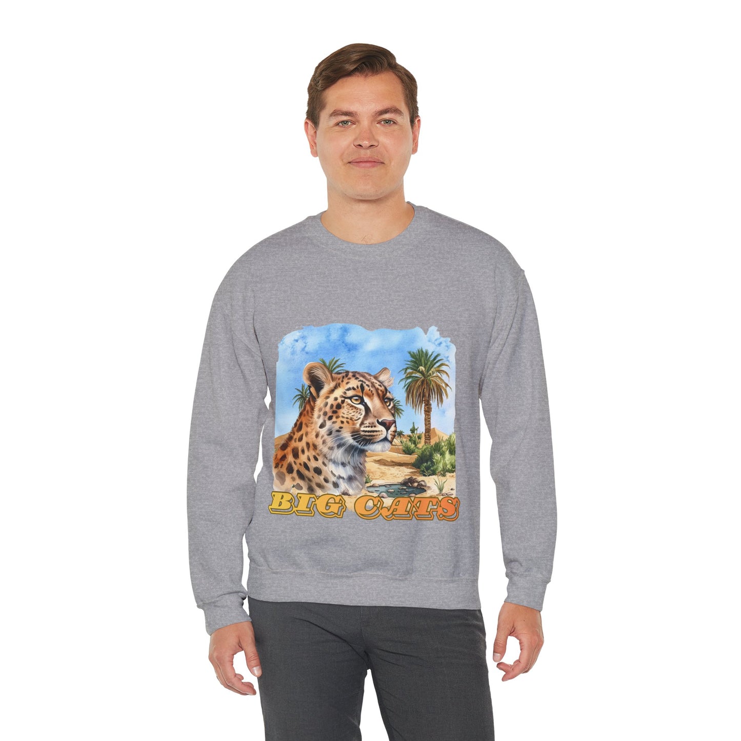 Men's Big Cats Cheetah Crewneck Sweatshirt