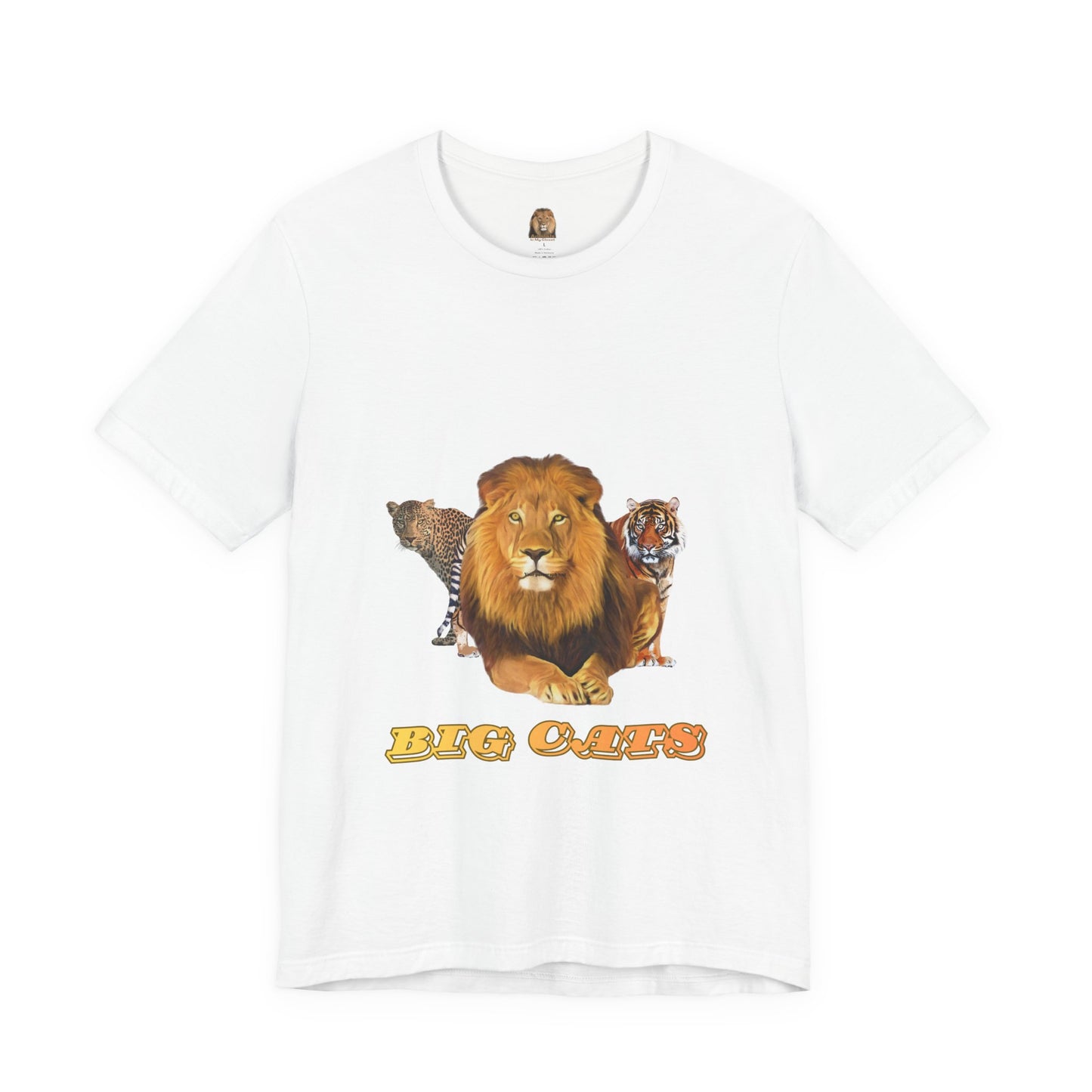 Unisex Big Cats Lion Short Sleeve Tee
