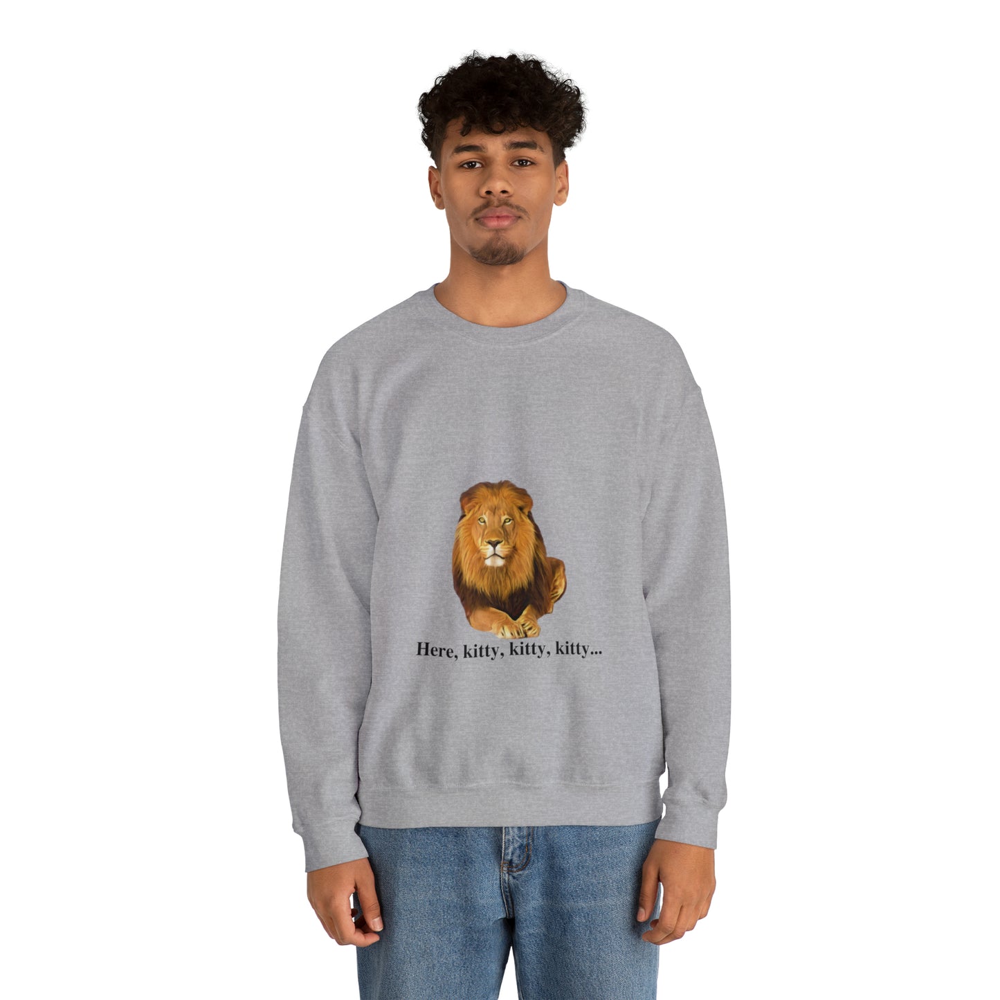 Unisex Lion Big Cats Crewneck Sweatshirt