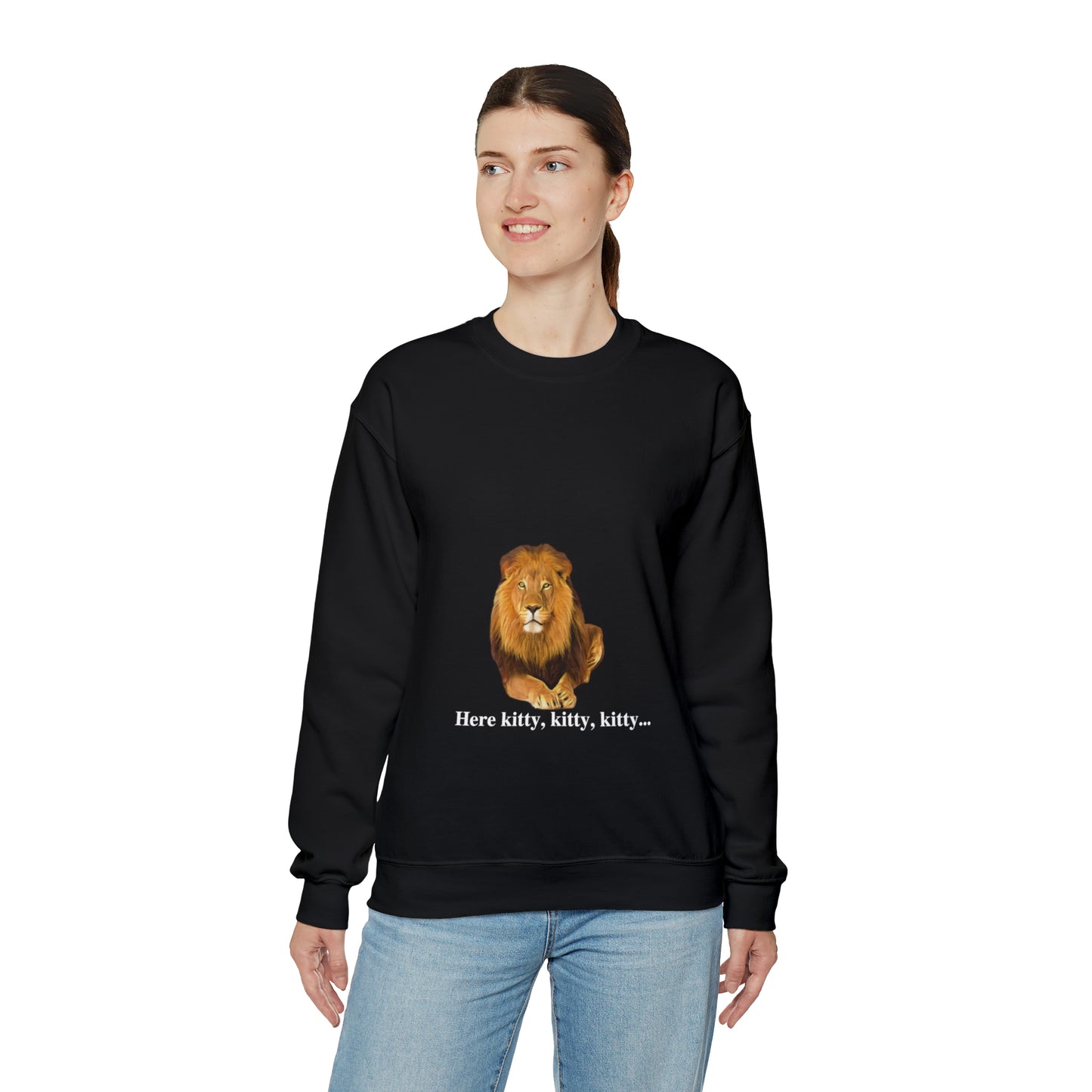 Unisex Lion Big Cats Crewneck Sweatshirt