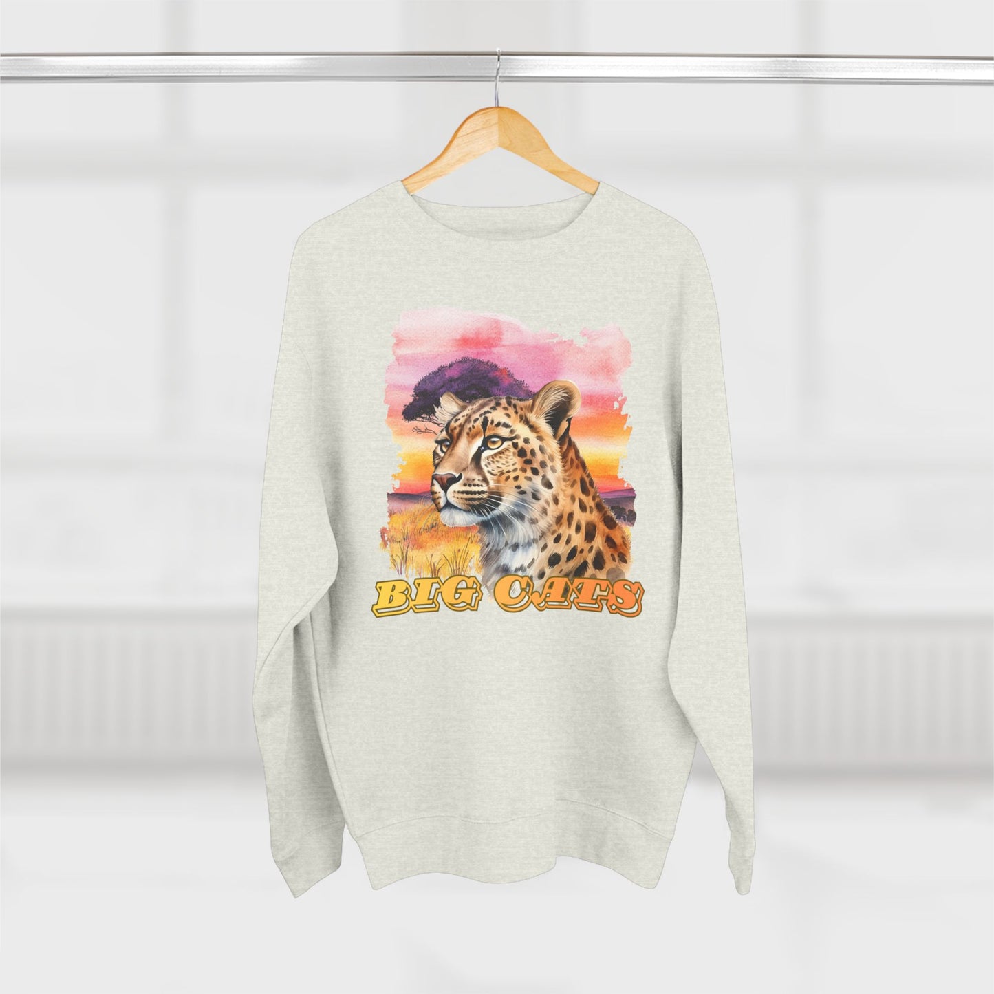 Women's Big Cats Cheetah Premium Crewneck Sweatshirt